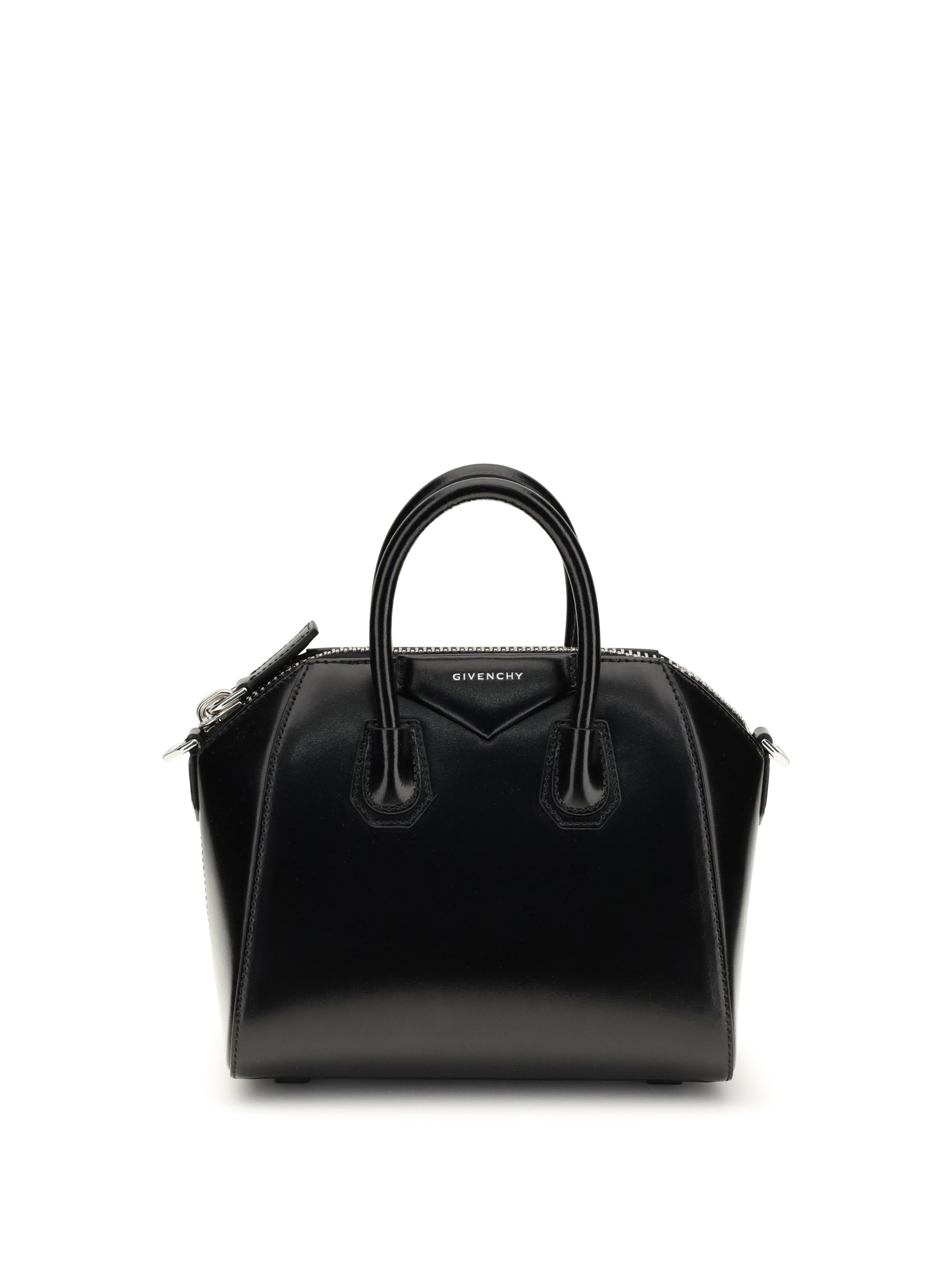 GIVENCHY OS box leather antigona mini handbag