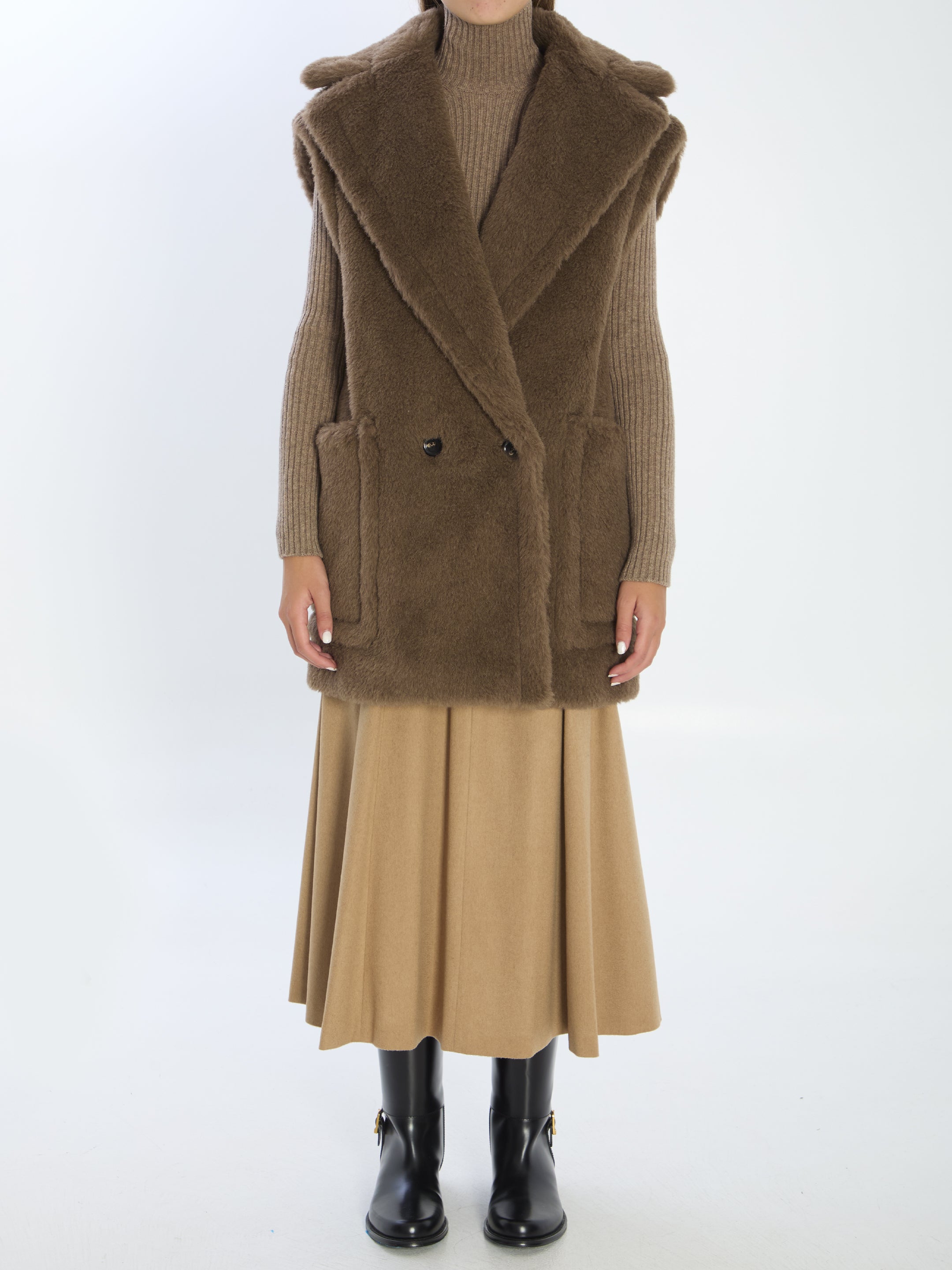 MAX MARA 38 teddy vest
