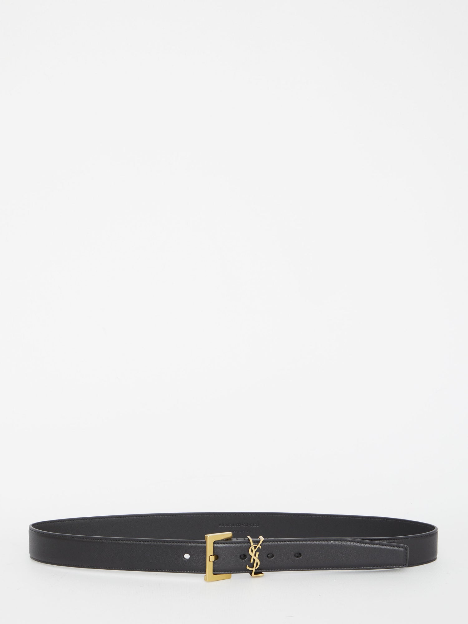 SAINT LAURENT 70 monogram thin belt