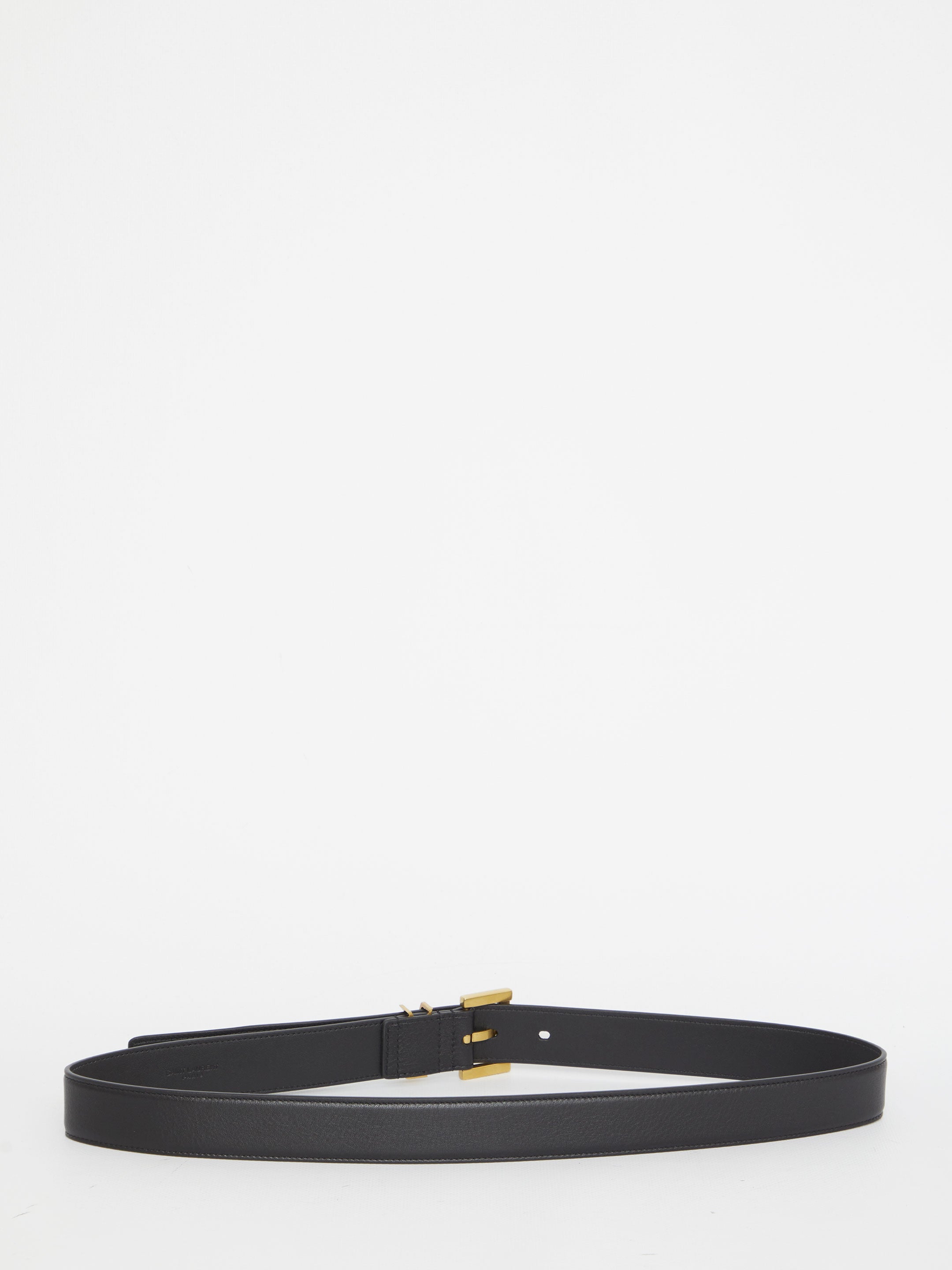 SAINT LAURENT 70 monogram thin belt