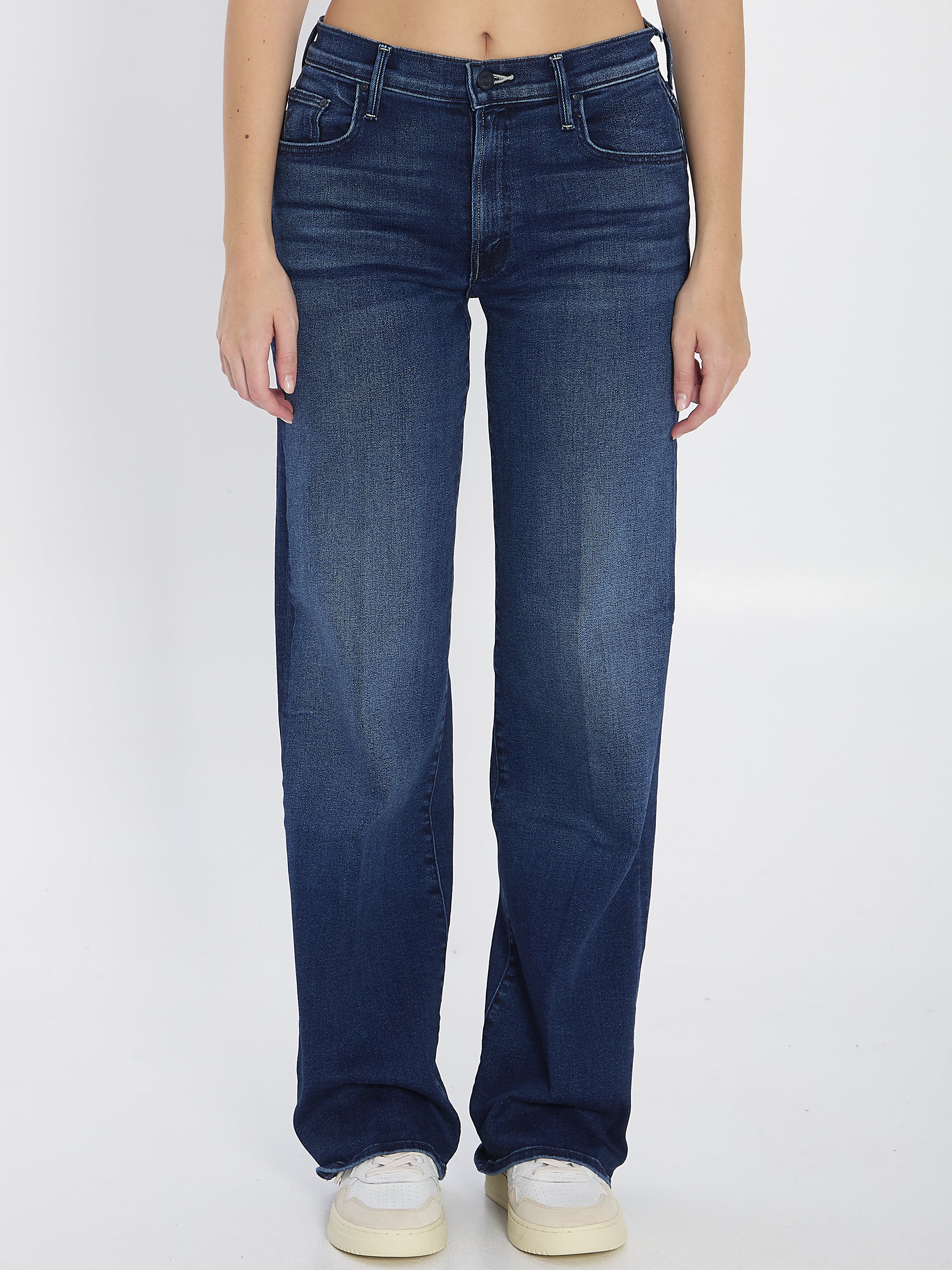 MOTHER 24 the mid rise maven sneak denim pants