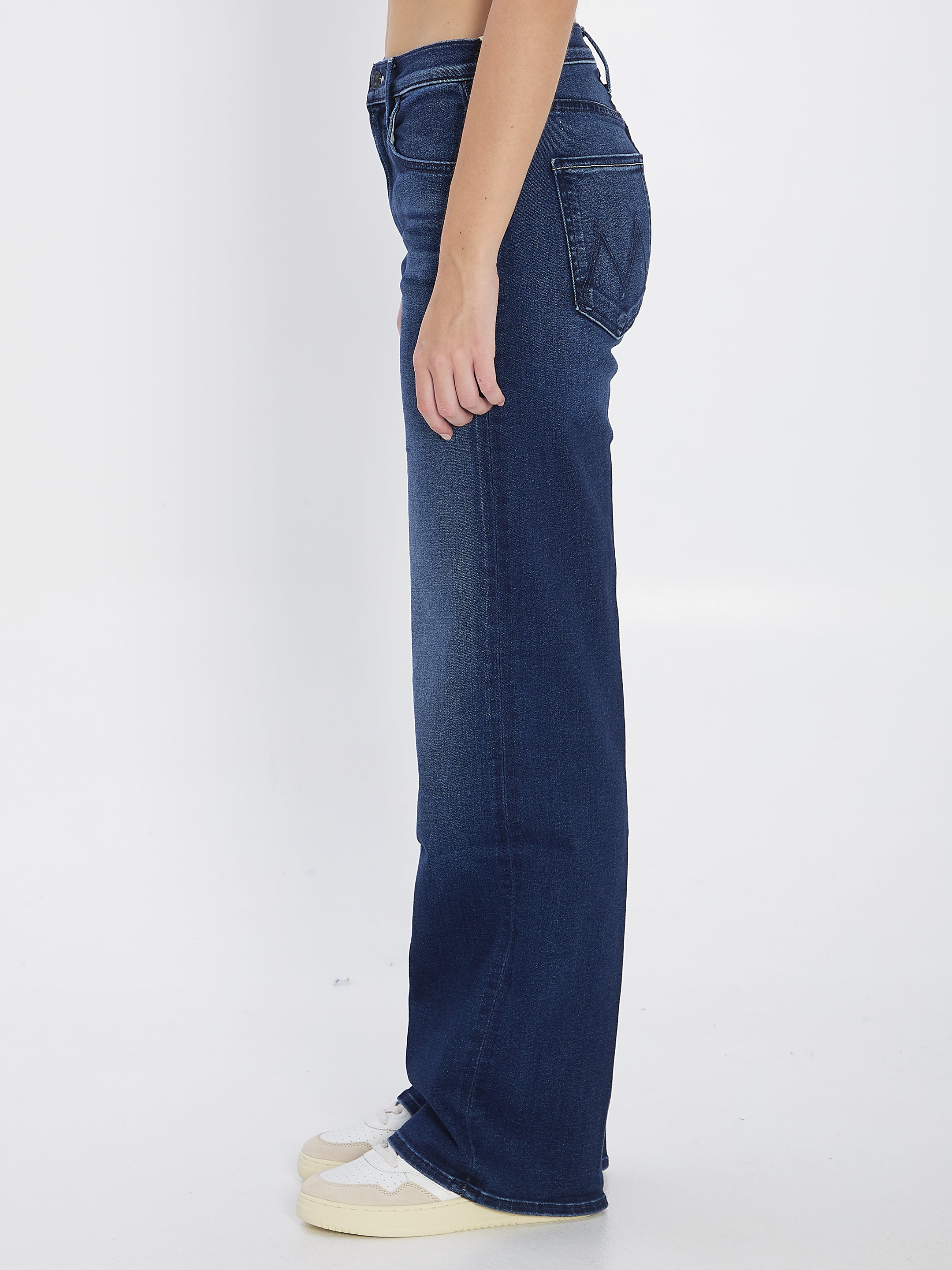 MOTHER 24 the mid rise maven sneak denim pants