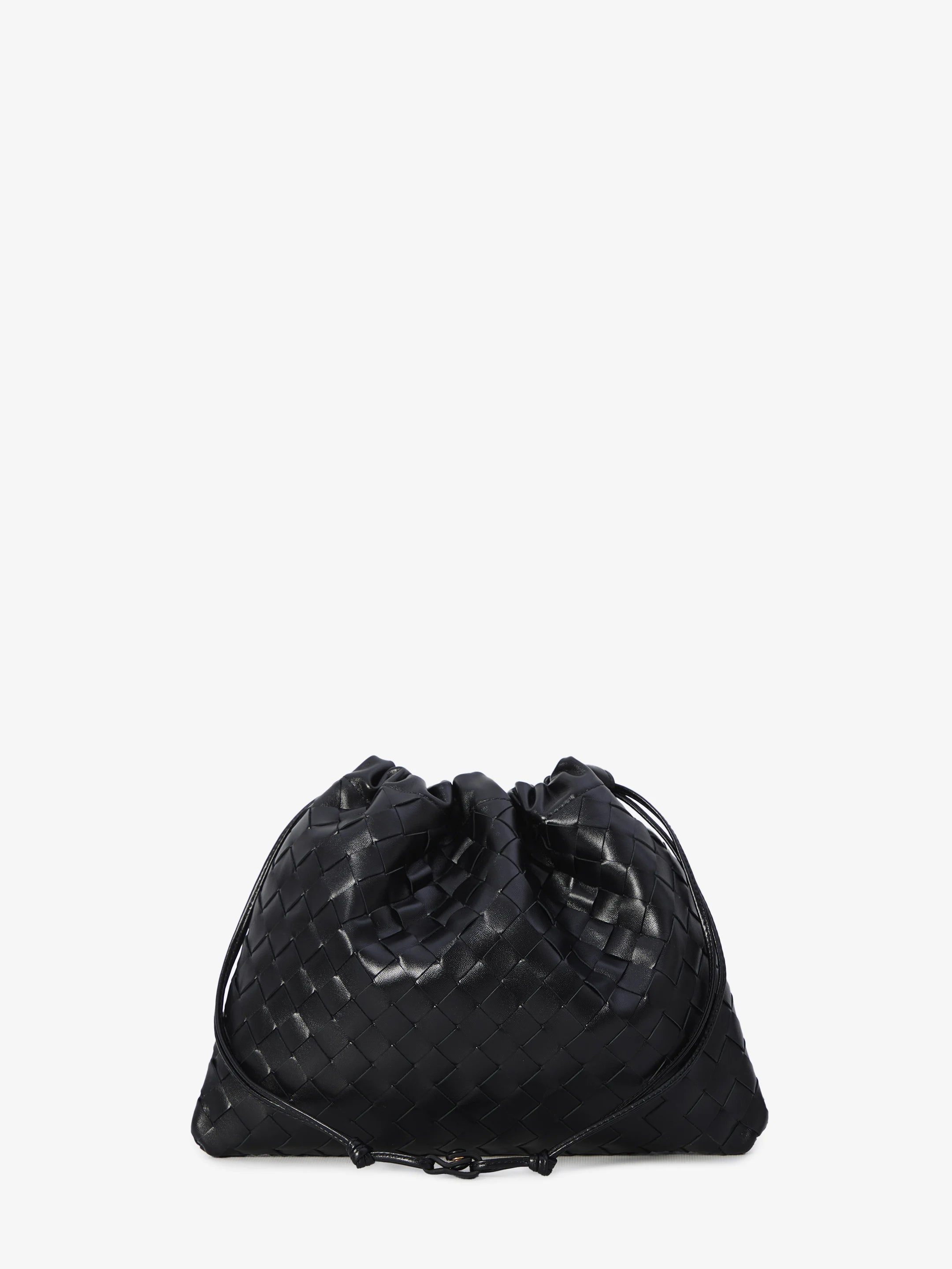 BOTTEGA VENETA OS black dustbag bag medium