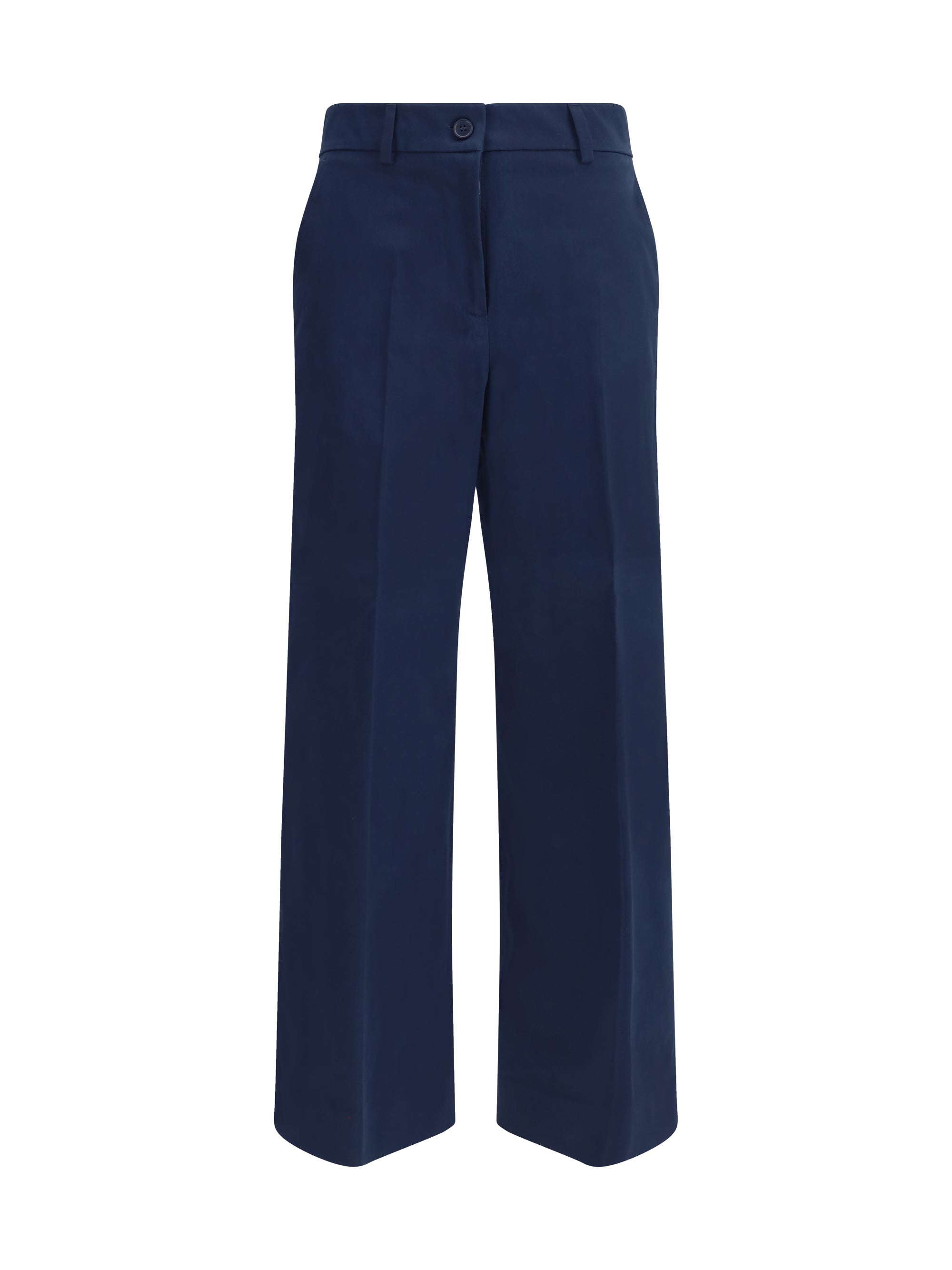 MAX MARA WEEKEND 34 urial cropped trousers in cotton satin