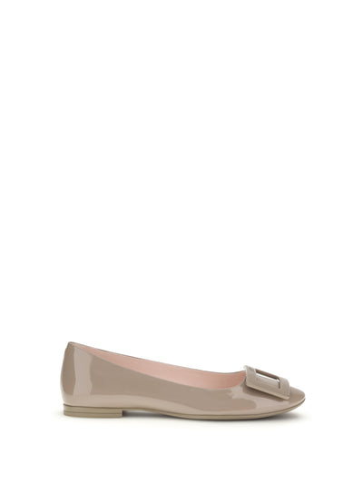 gommettine leather ballerinas