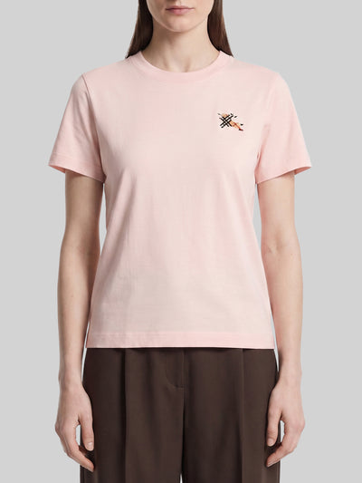 knight check cotton t-shirt