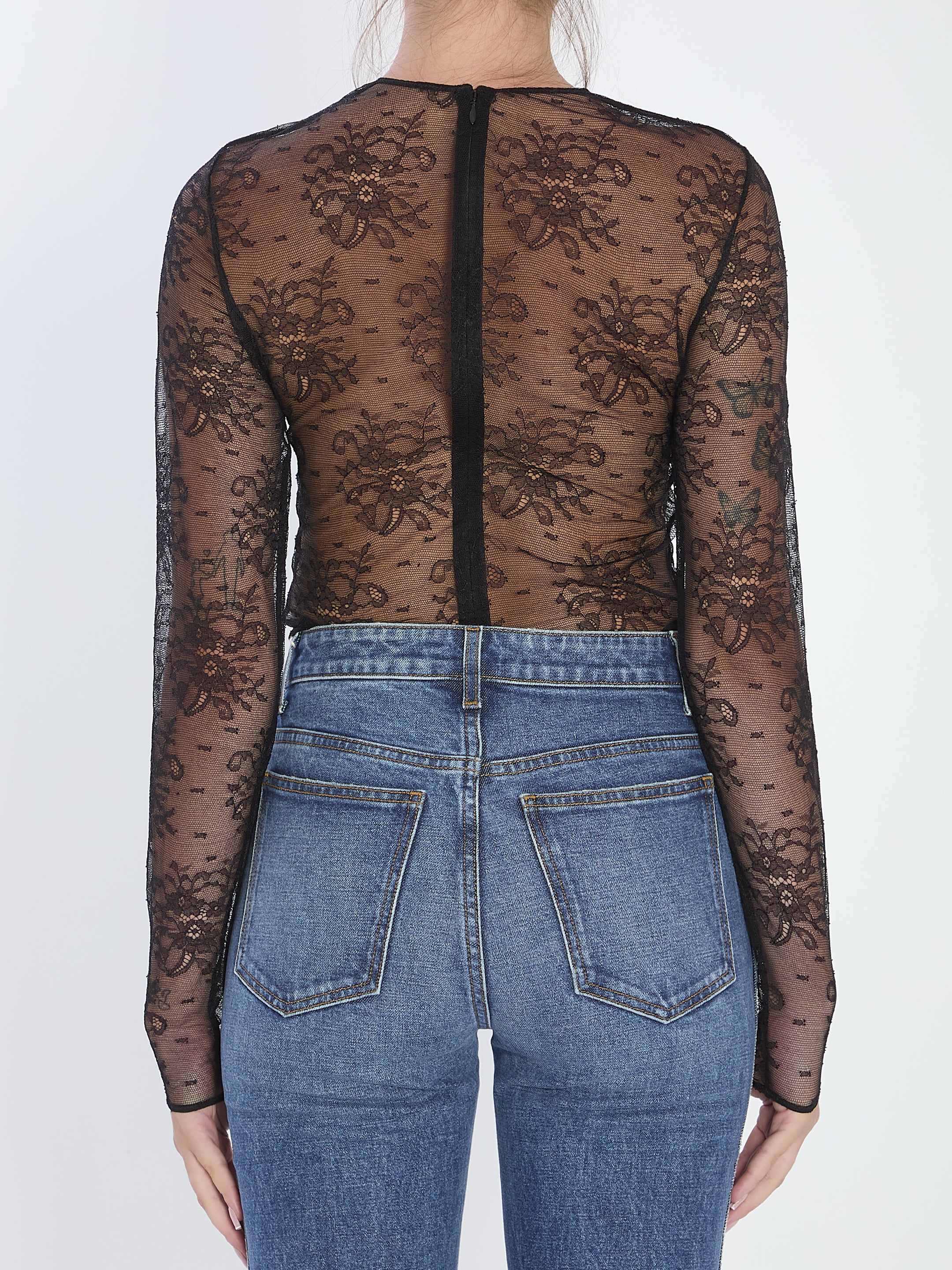 DOLCE&GABBANA 40 chantilly lace bodysuit
