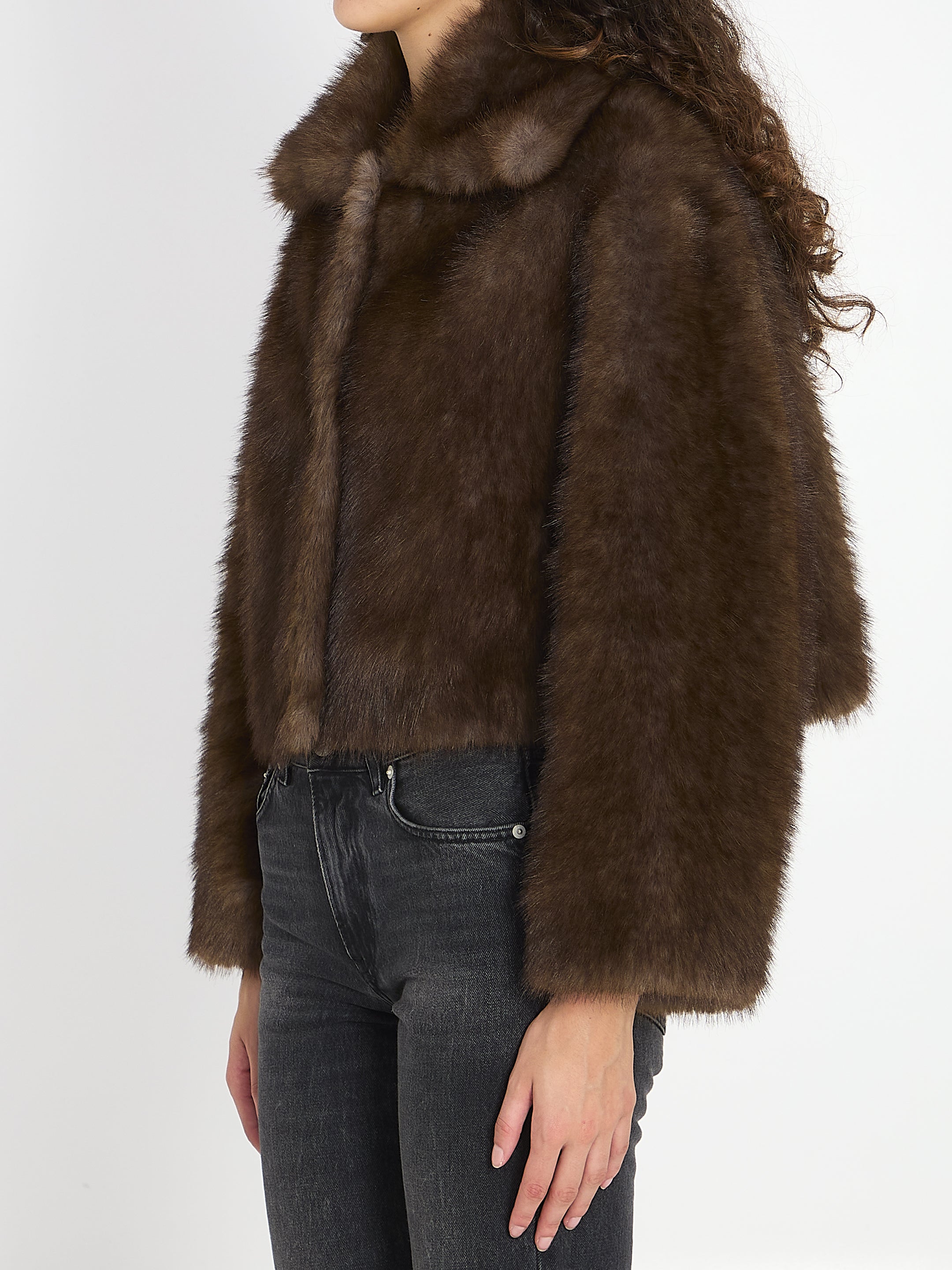VALENTINI 40 faux fur jacket