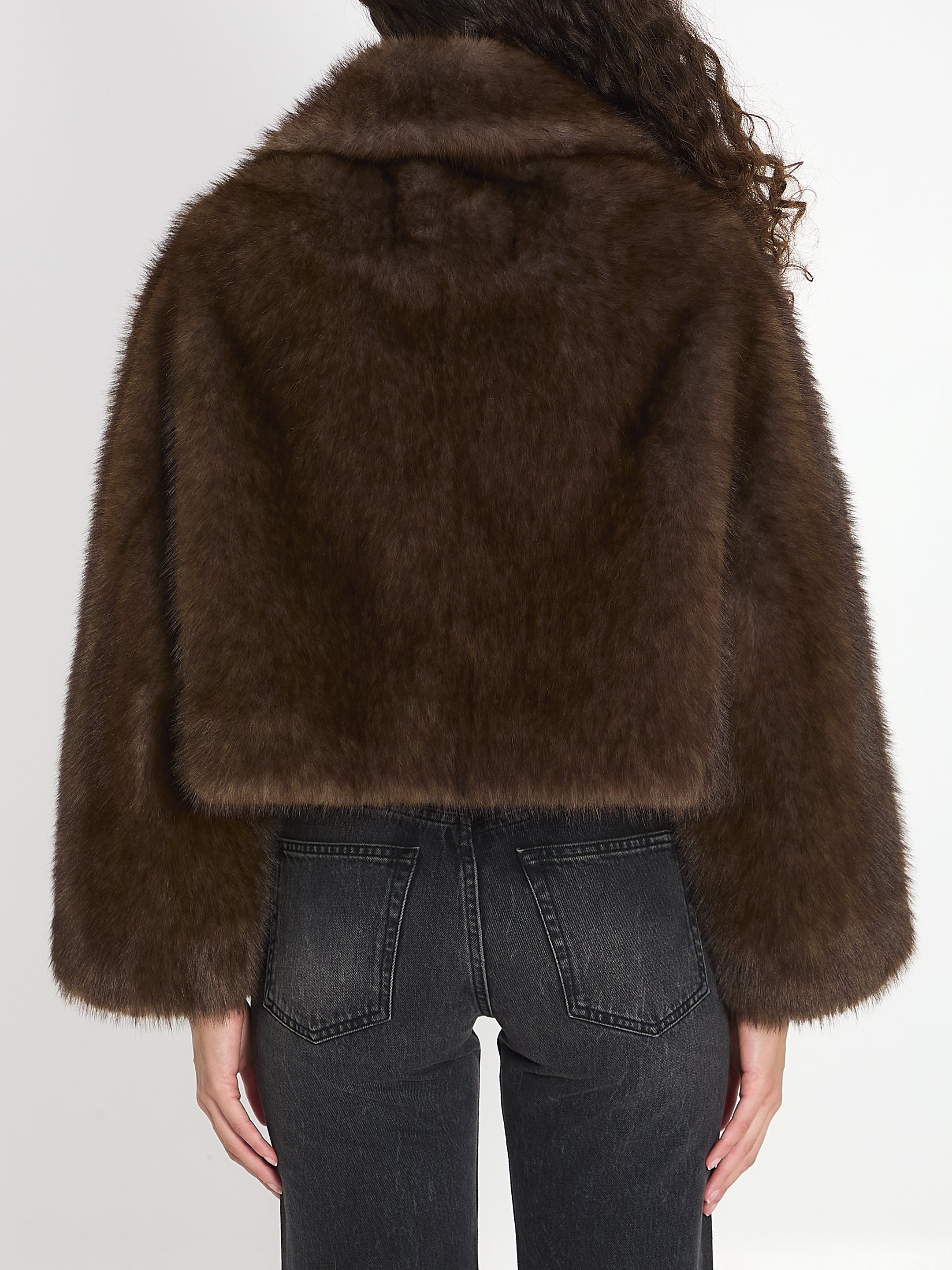 VALENTINI 40 faux fur jacket