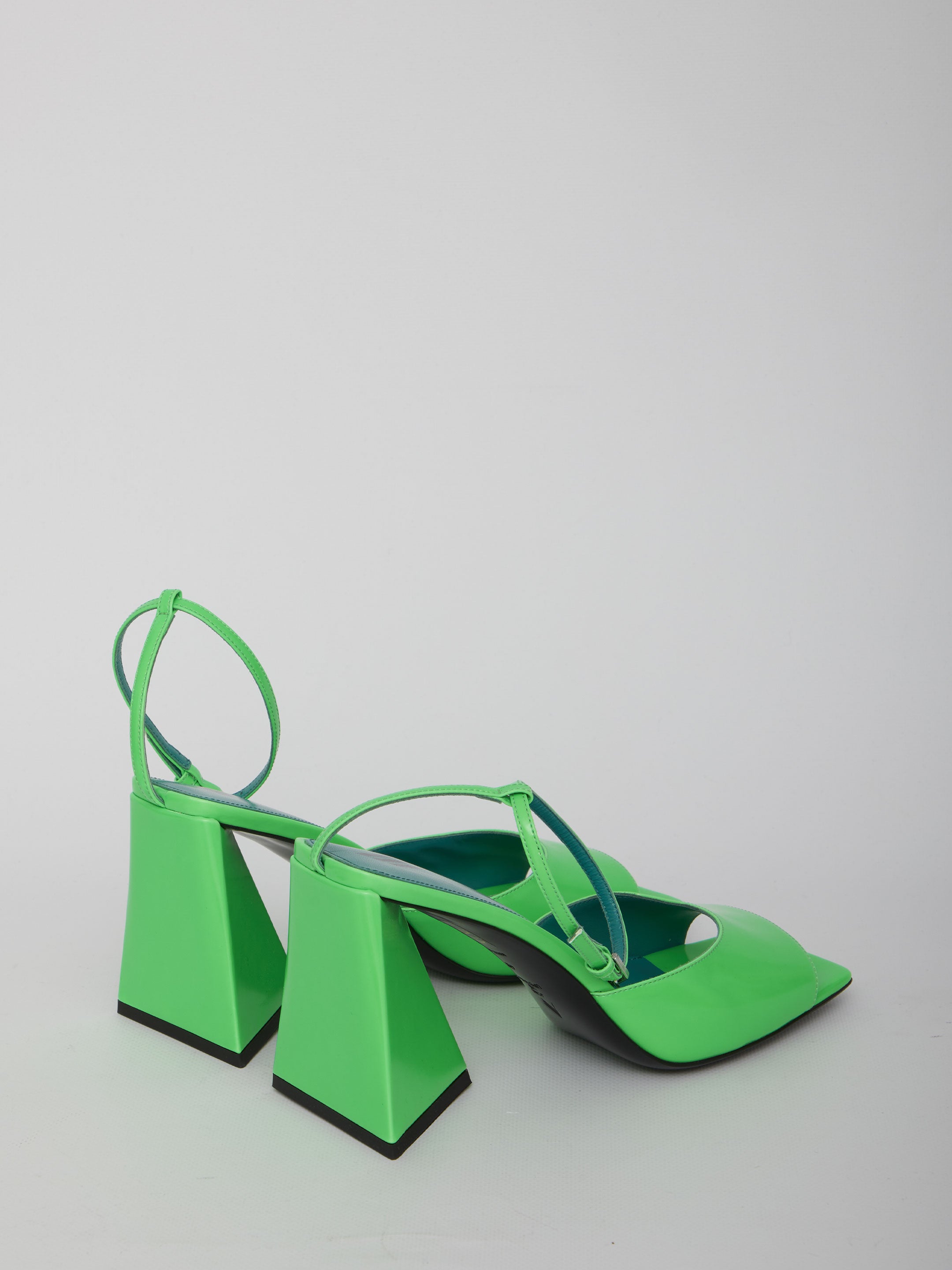 THE ATTICO 36 green piper sandals