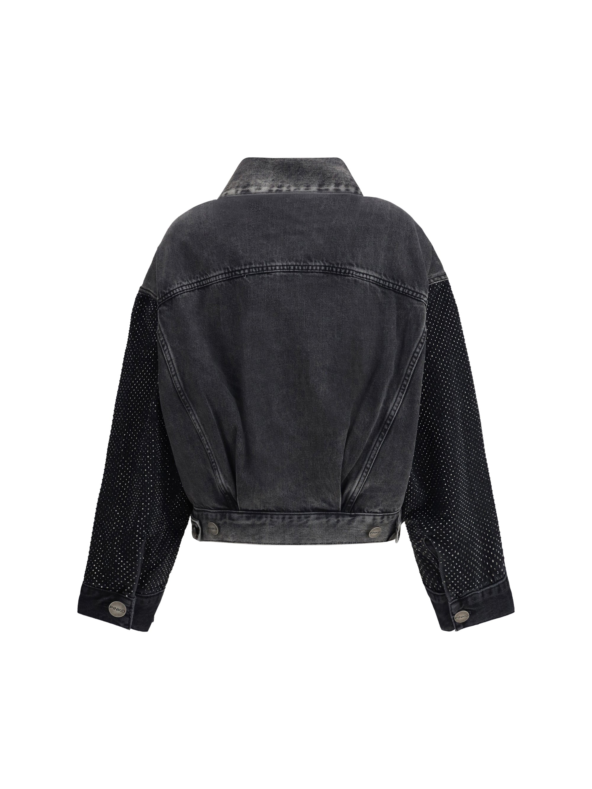 PINKO M the trucker jacket with mini studs