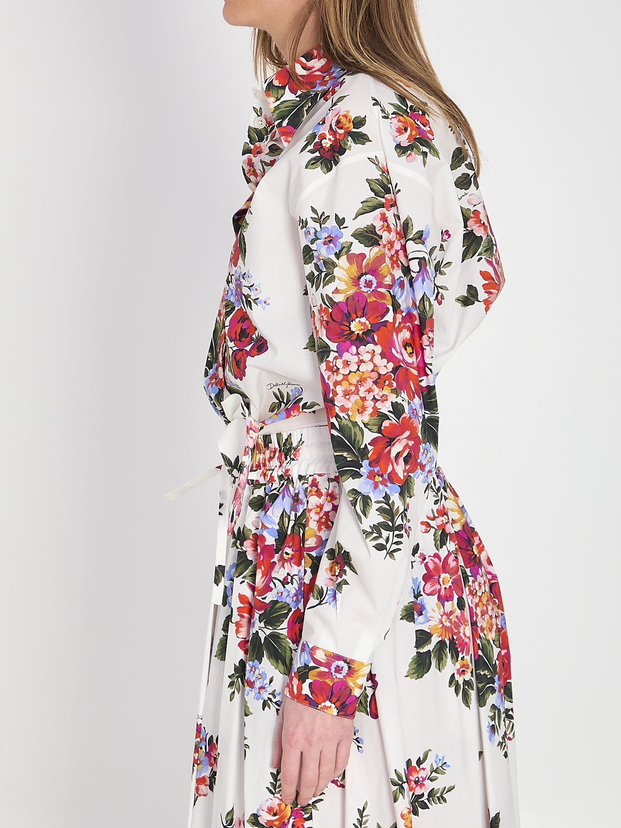 DOLCE&GABBANA 40 bunch of flowers print shirt