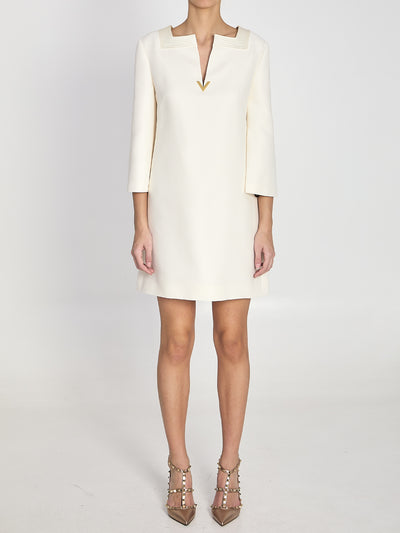 crepe couture dress