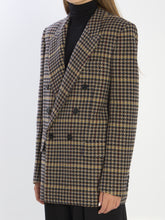 SAINT LAURENT 38 checked wool jacket