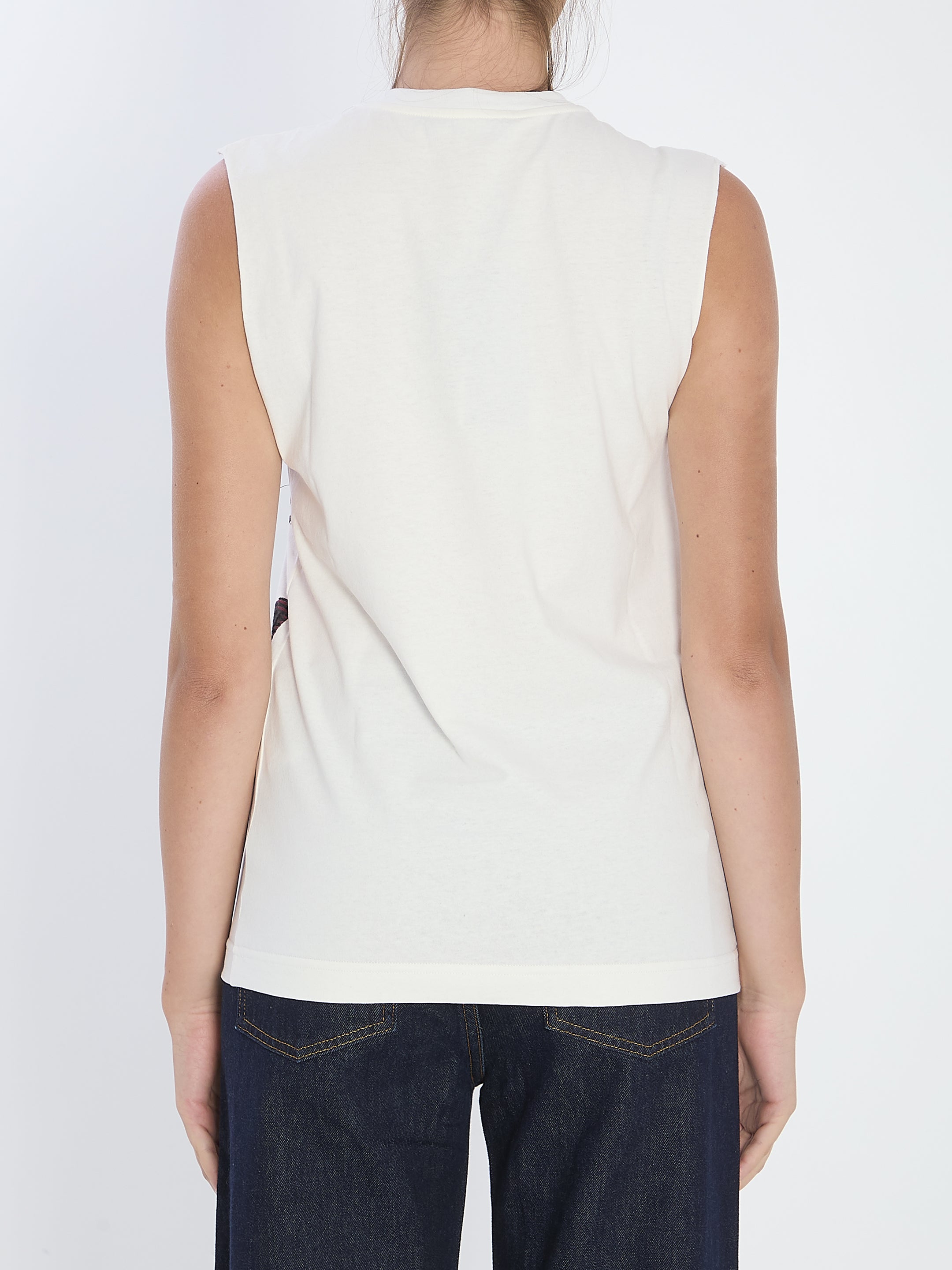 DOLCE&GABBANA 40 printed jersey top