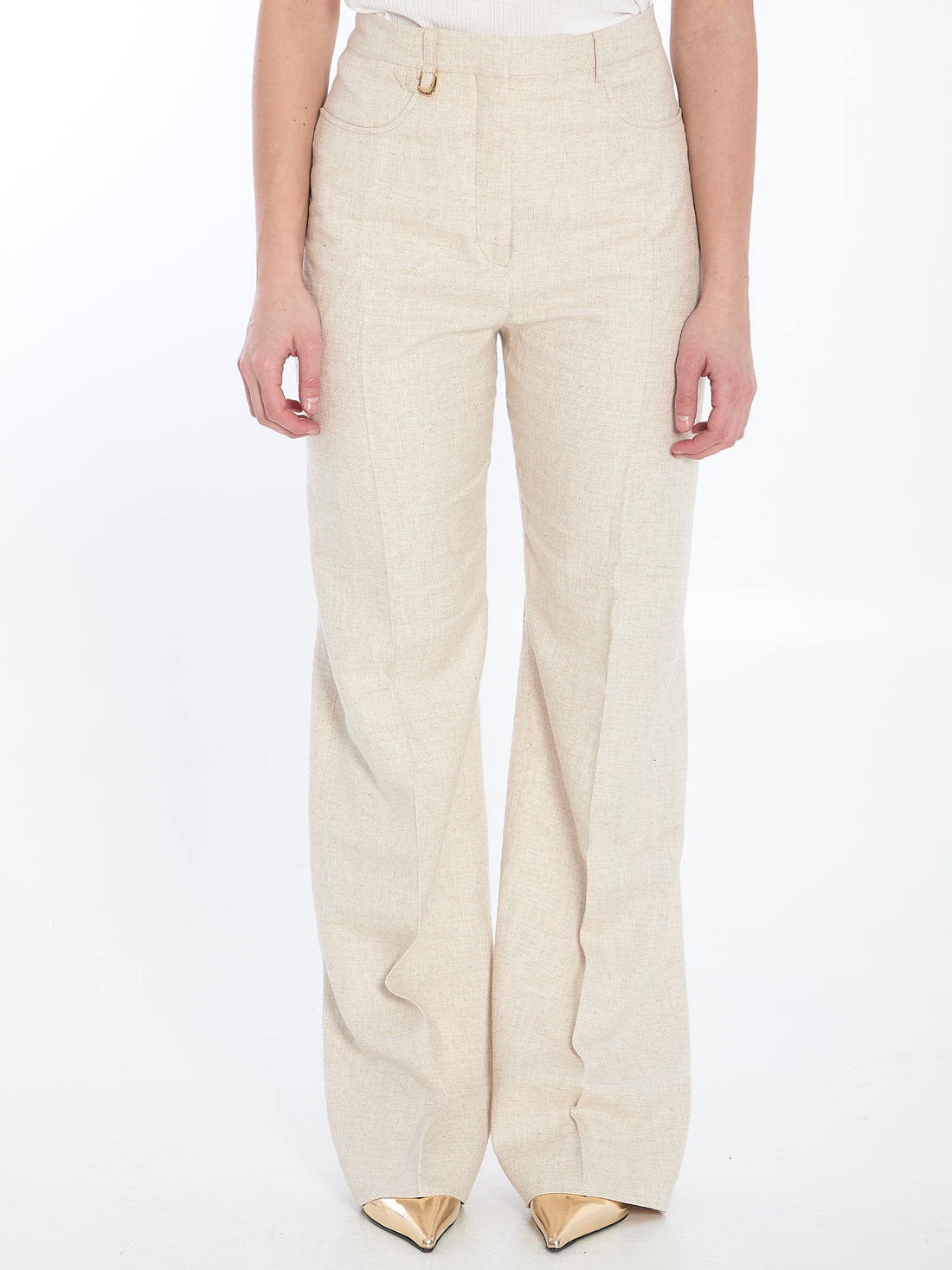 JACQUEMUS 40 sauge trousers