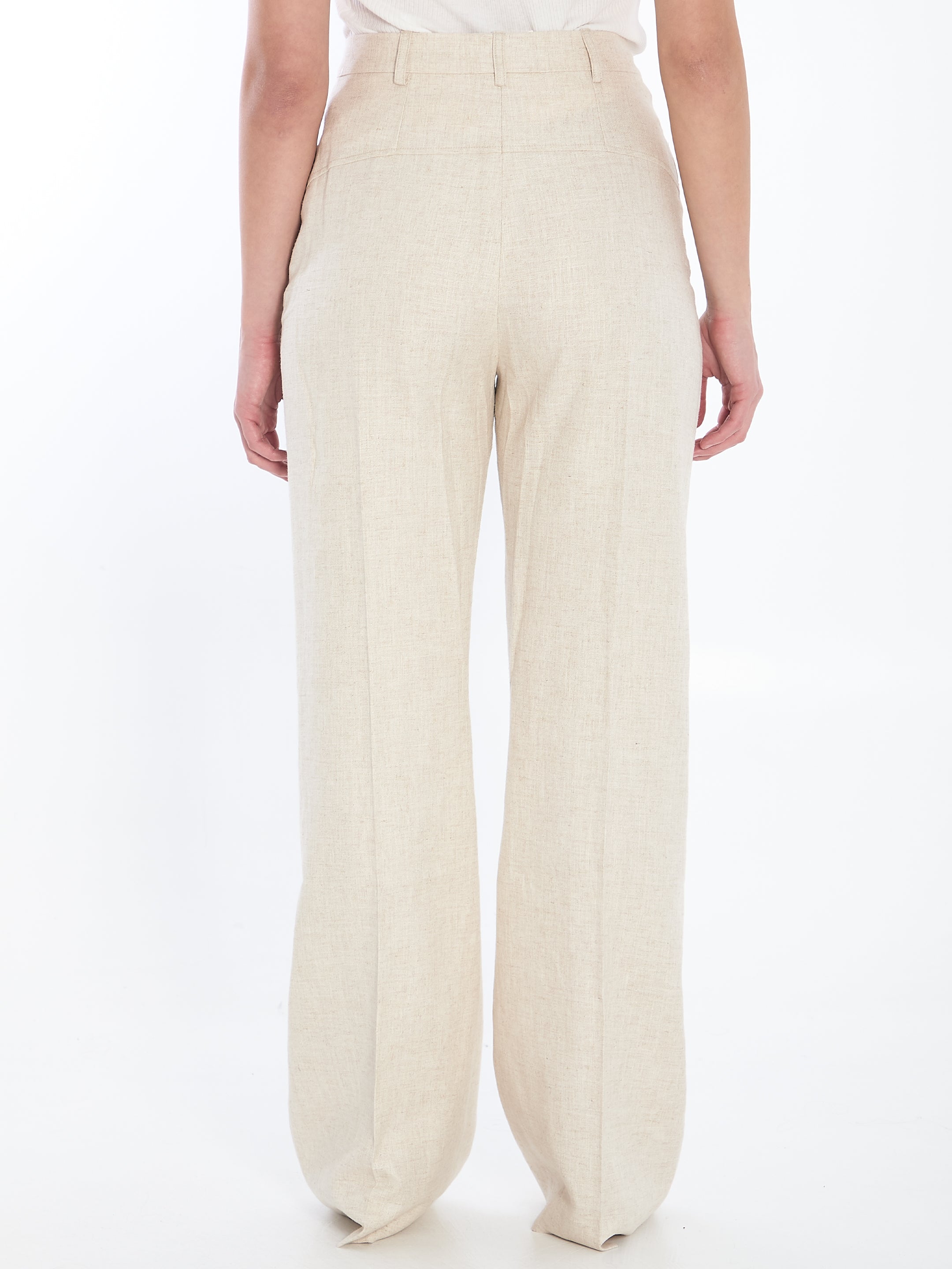JACQUEMUS 40 sauge trousers