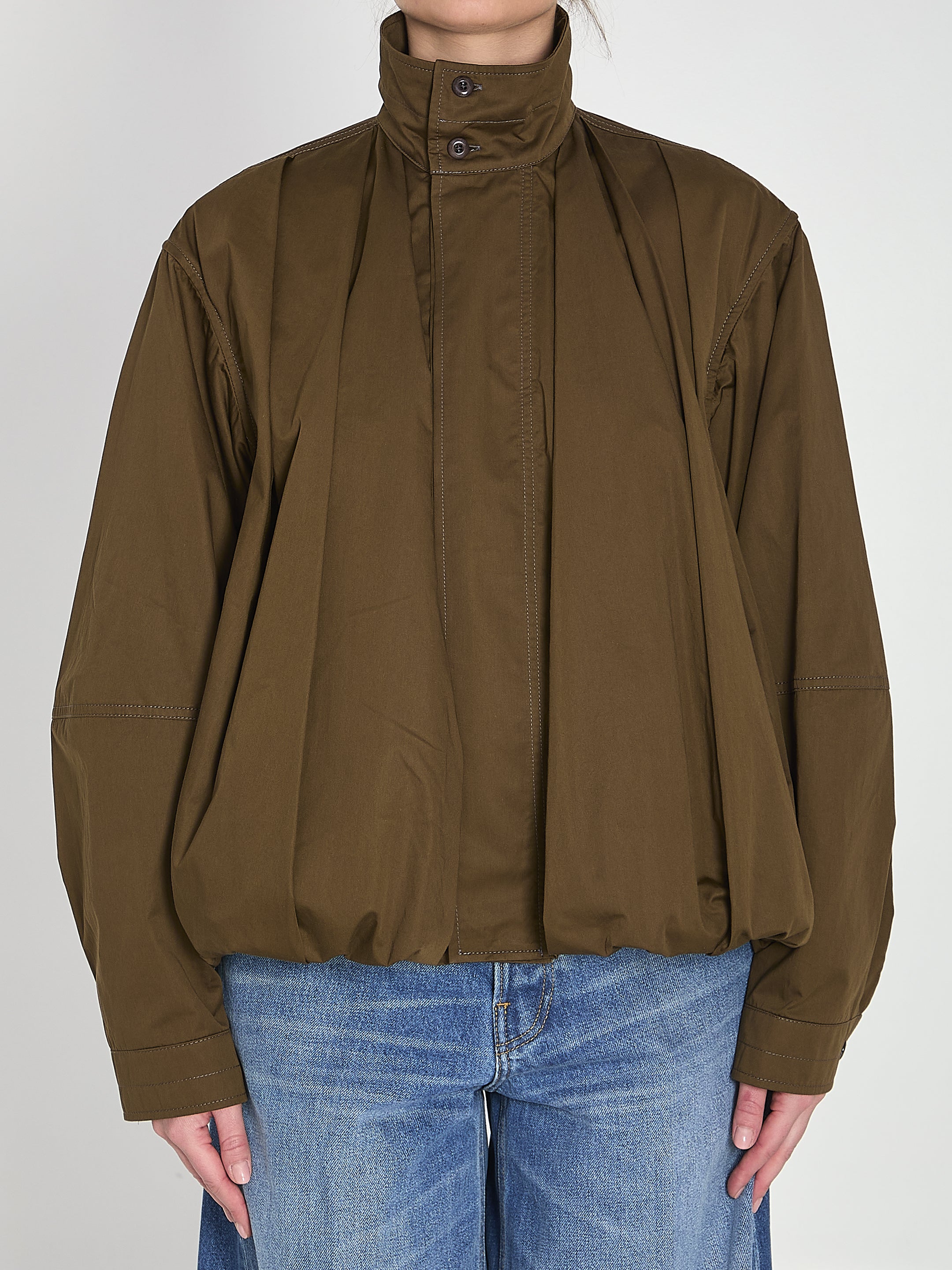 LEMAIRE 34 pleated bomber jacket