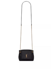 Saint Laurent Front Flap Nolita Mini Bag With Quilted Topstitching