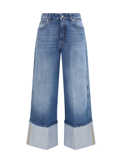 dégradé turn-up jeans