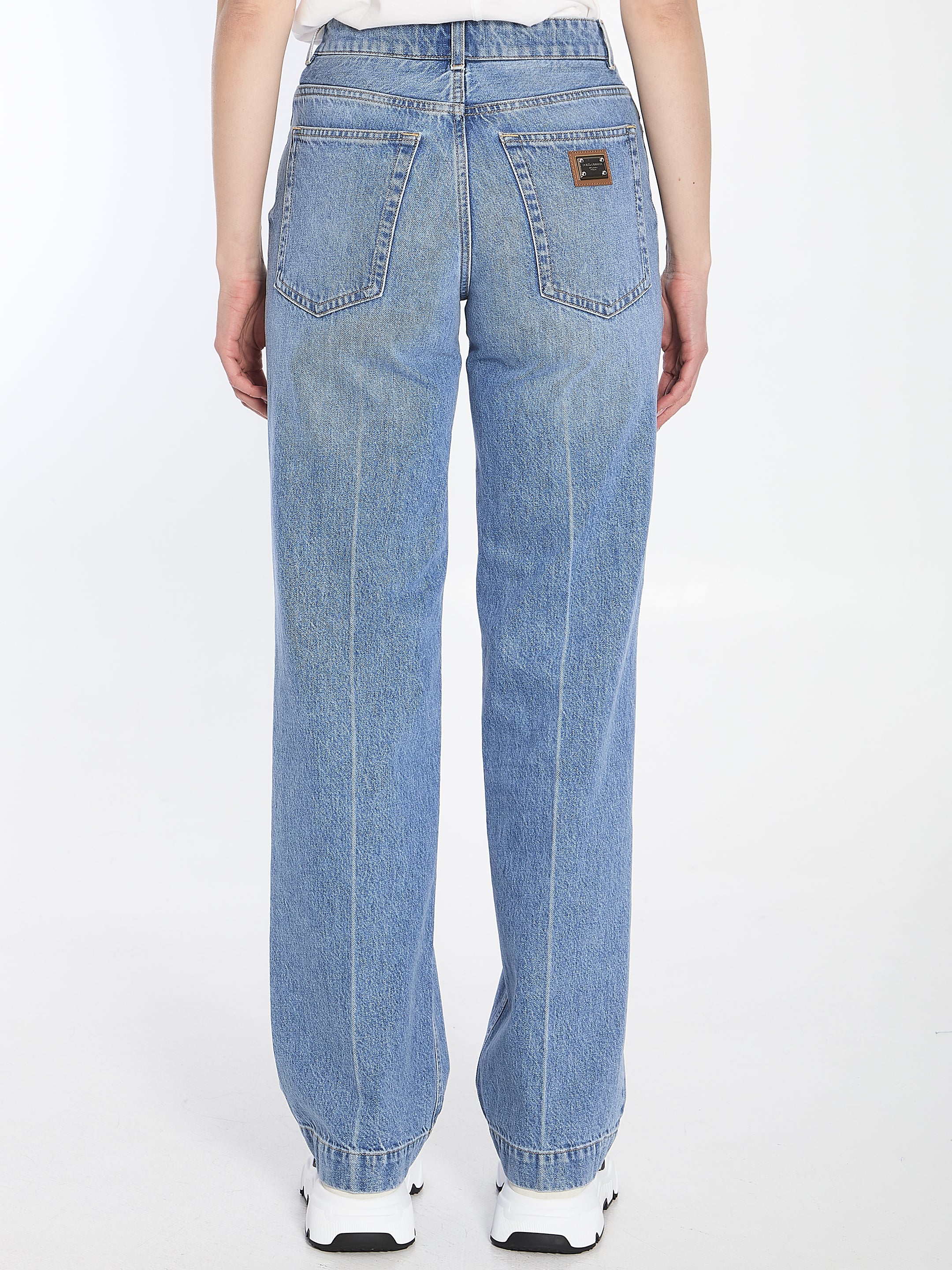 DOLCE&GABBANA 44 wide-leg jeans