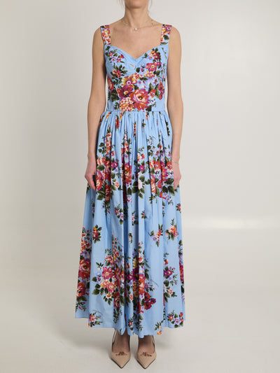 maxi dress with floral print