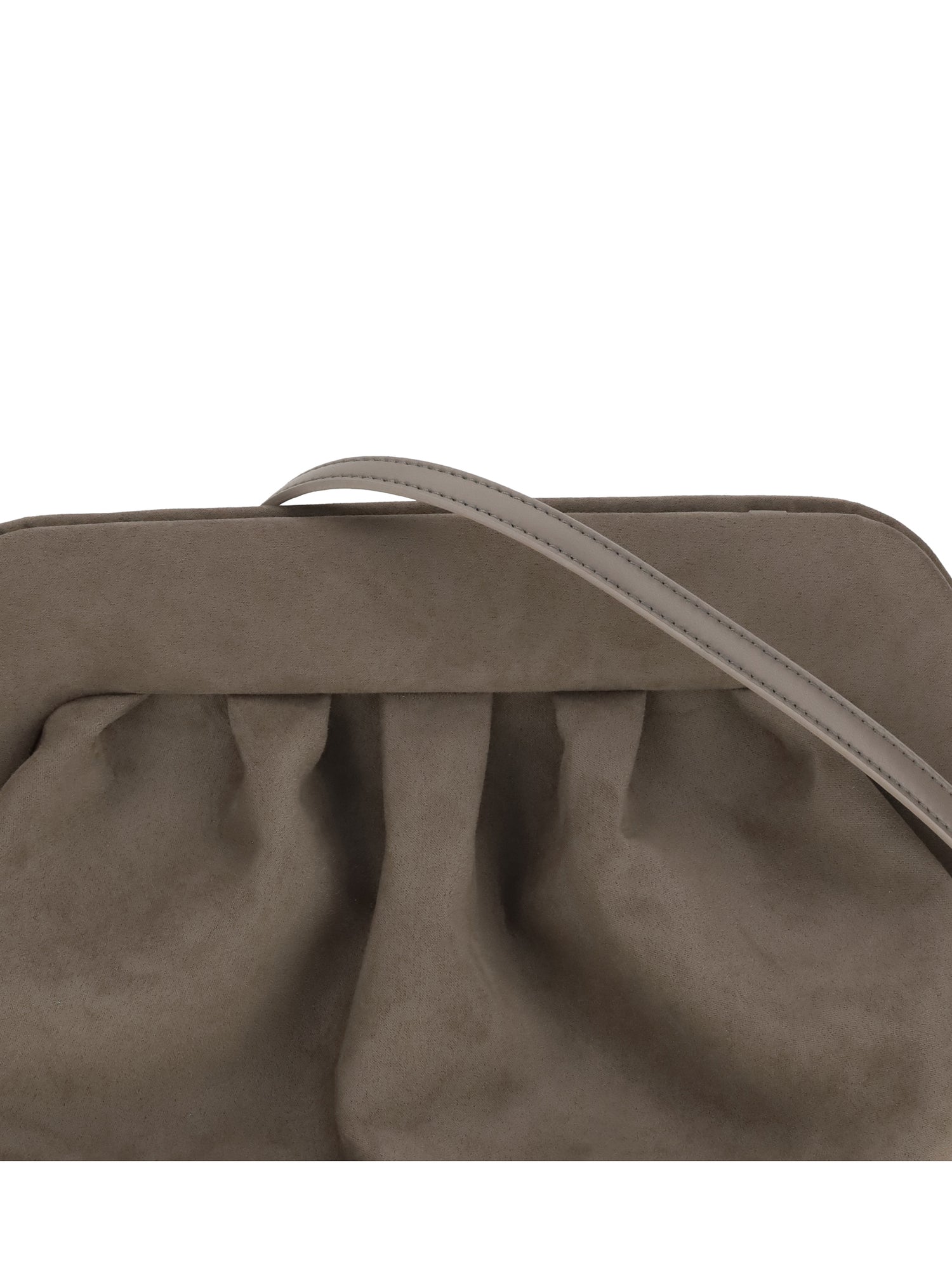 THEMOIRÈ OS bios suede clutch bag