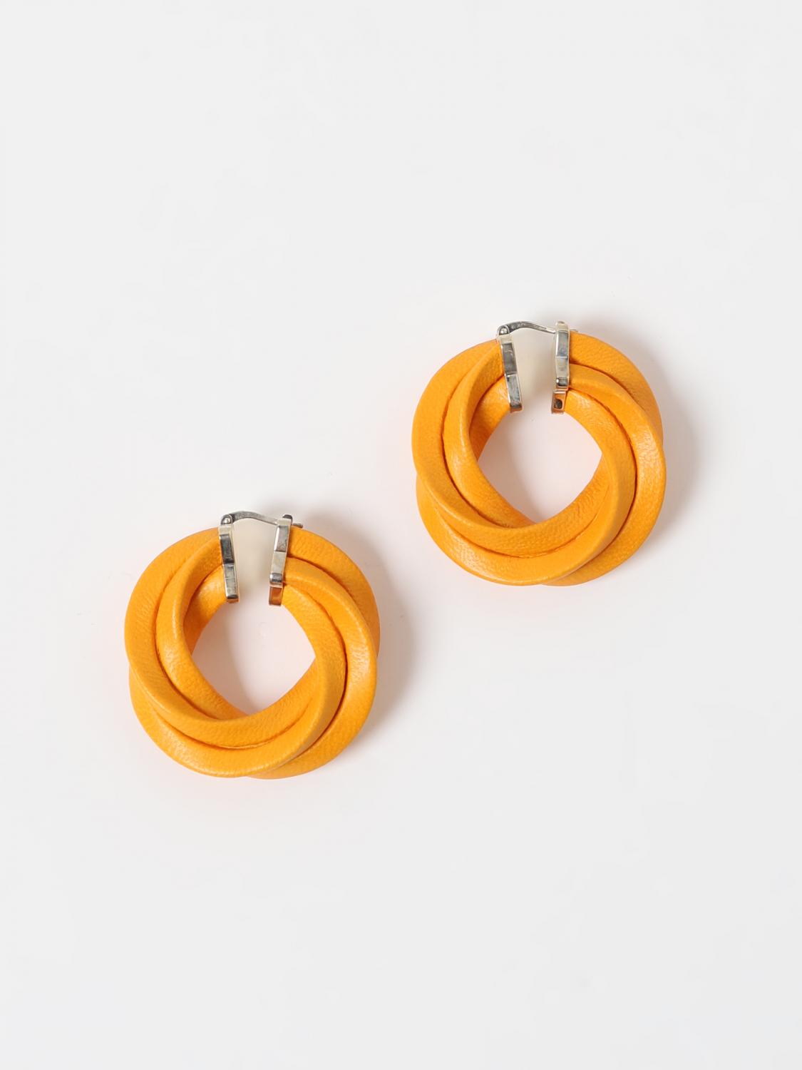 BOTTEGA VENETA OS twist woven leather earrings