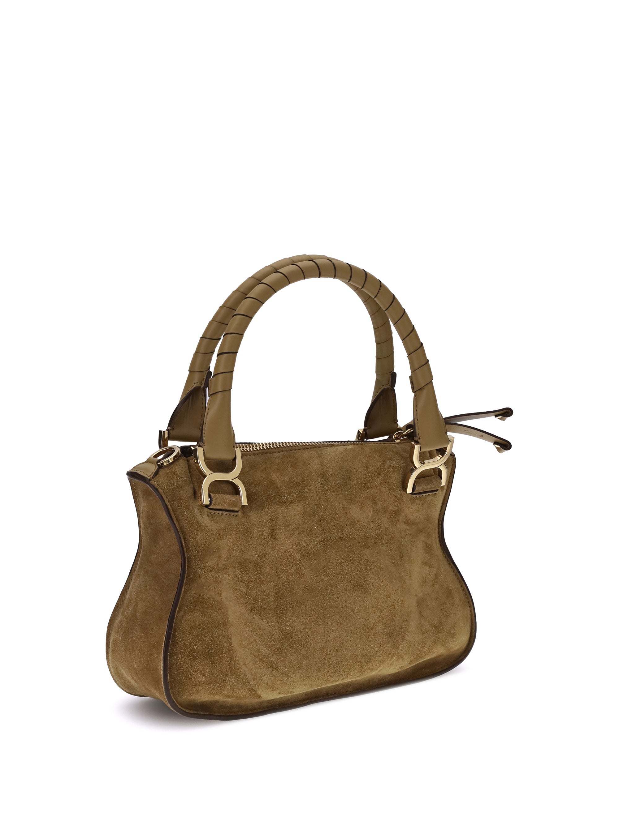small suede shoulder bag
