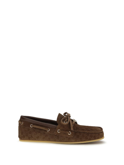 suede boat loafers
