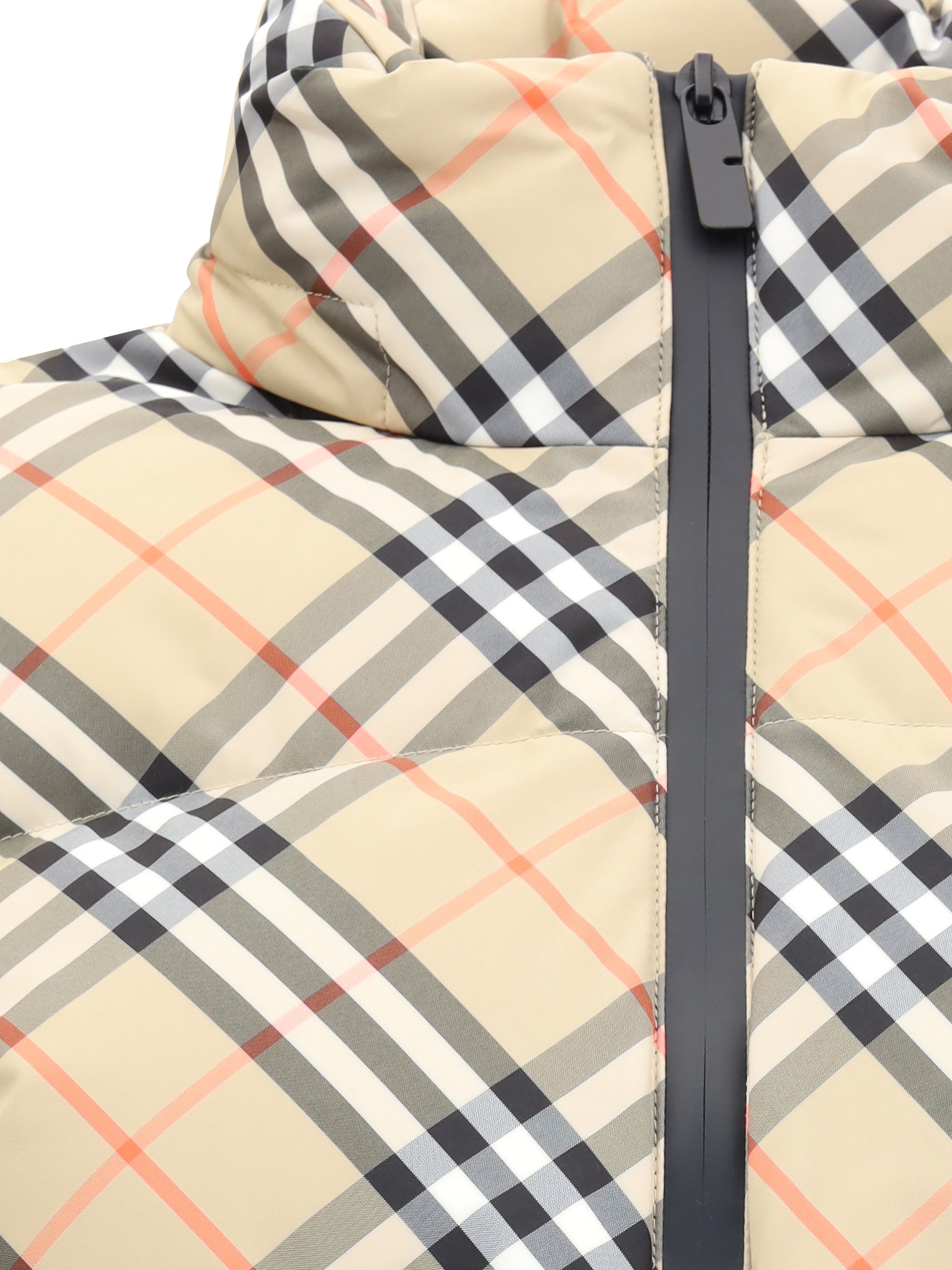 BURBERRY S check down jacket