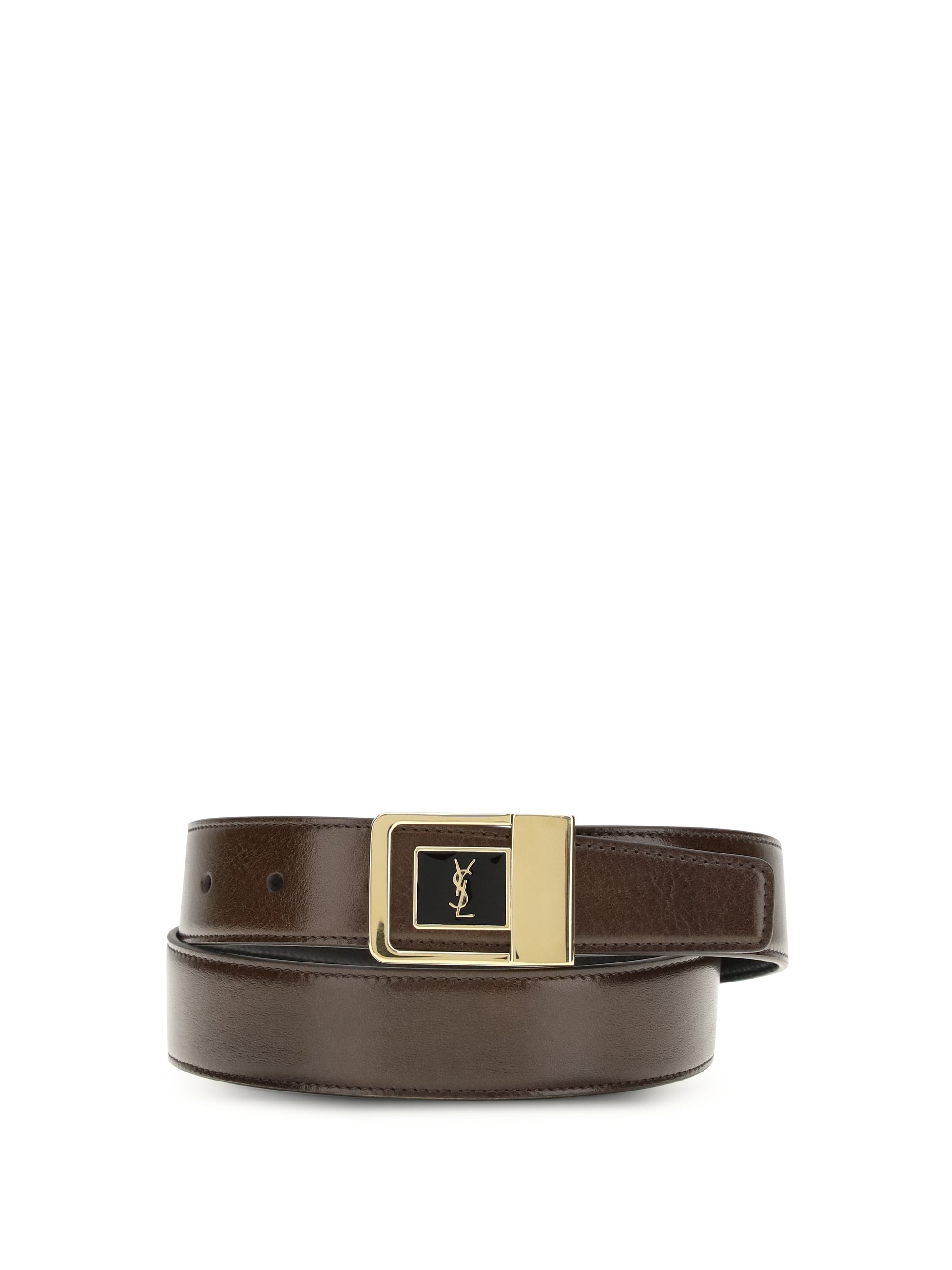 SAINT LAURENT 75 la 66 belt in smooth leather
