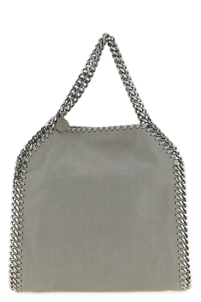 falabella iconic shaggy deer leather mini fold over handbag