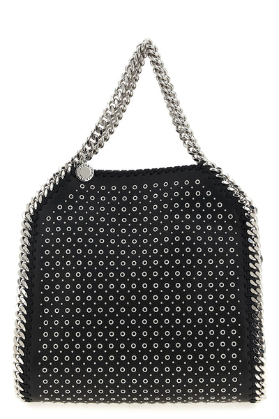 mini falabella handbag in leather-effect fabric