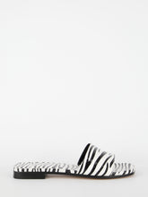 PARIS TEXAS 36 zebra-print flat sandals