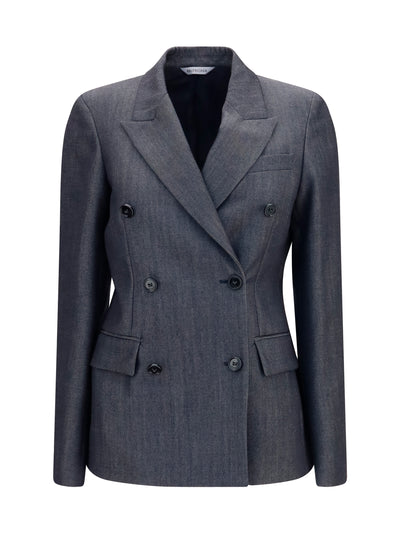 double-breasted wool blazer