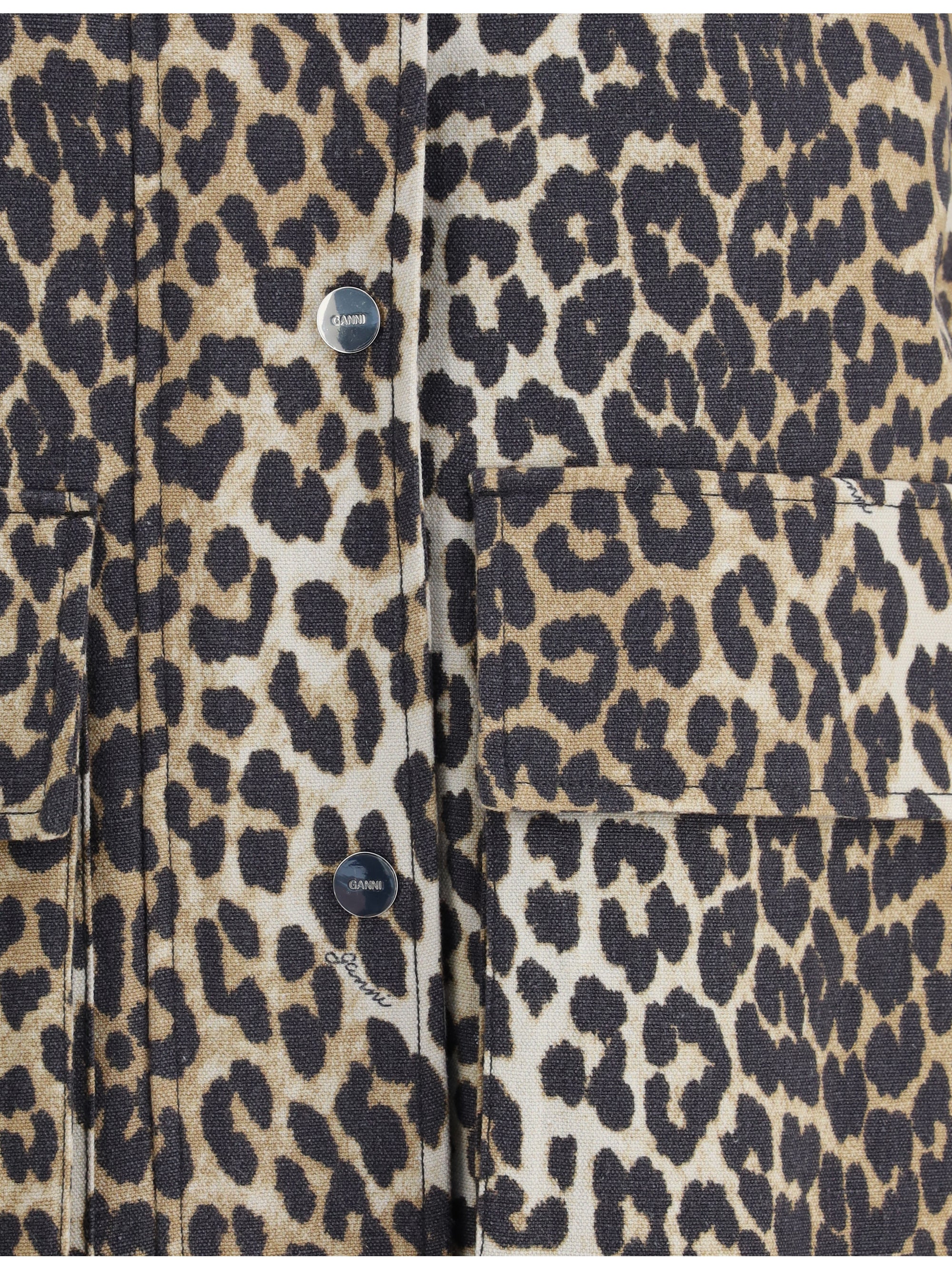 GANNI L-XL leopard jacket