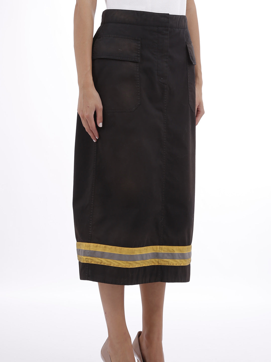 CALVIN KLEIN 205W39NYC 40 skirt with reflective band