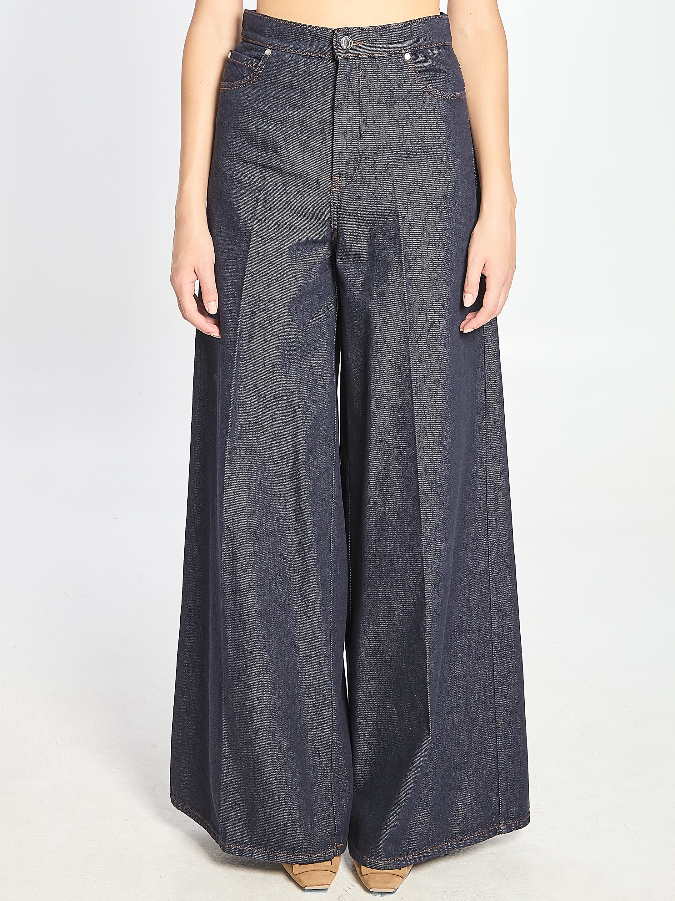 MAX MARA 38 jeans wide leg in denim