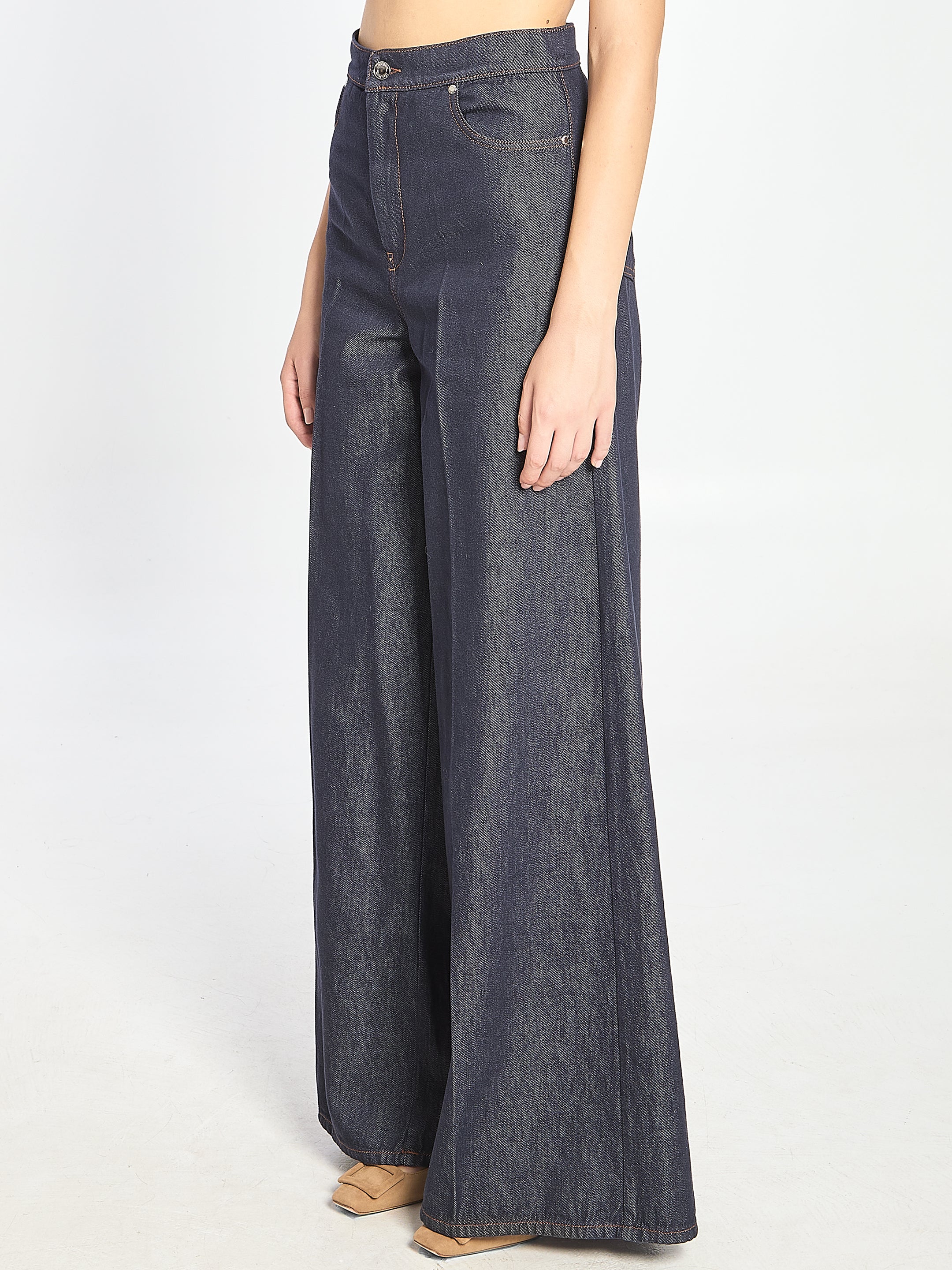 MAX MARA 38 jeans wide leg in denim