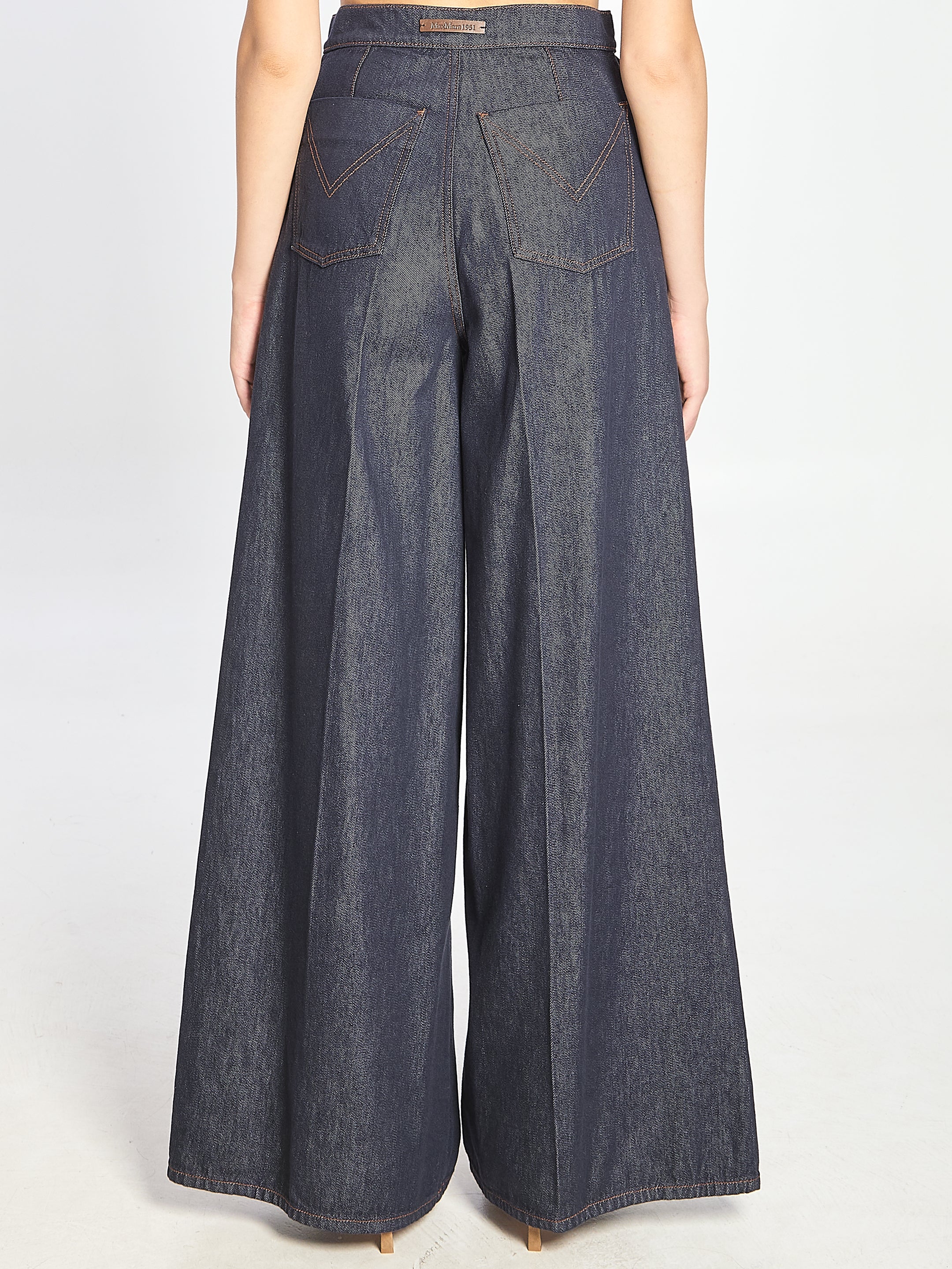 MAX MARA 38 jeans wide leg in denim