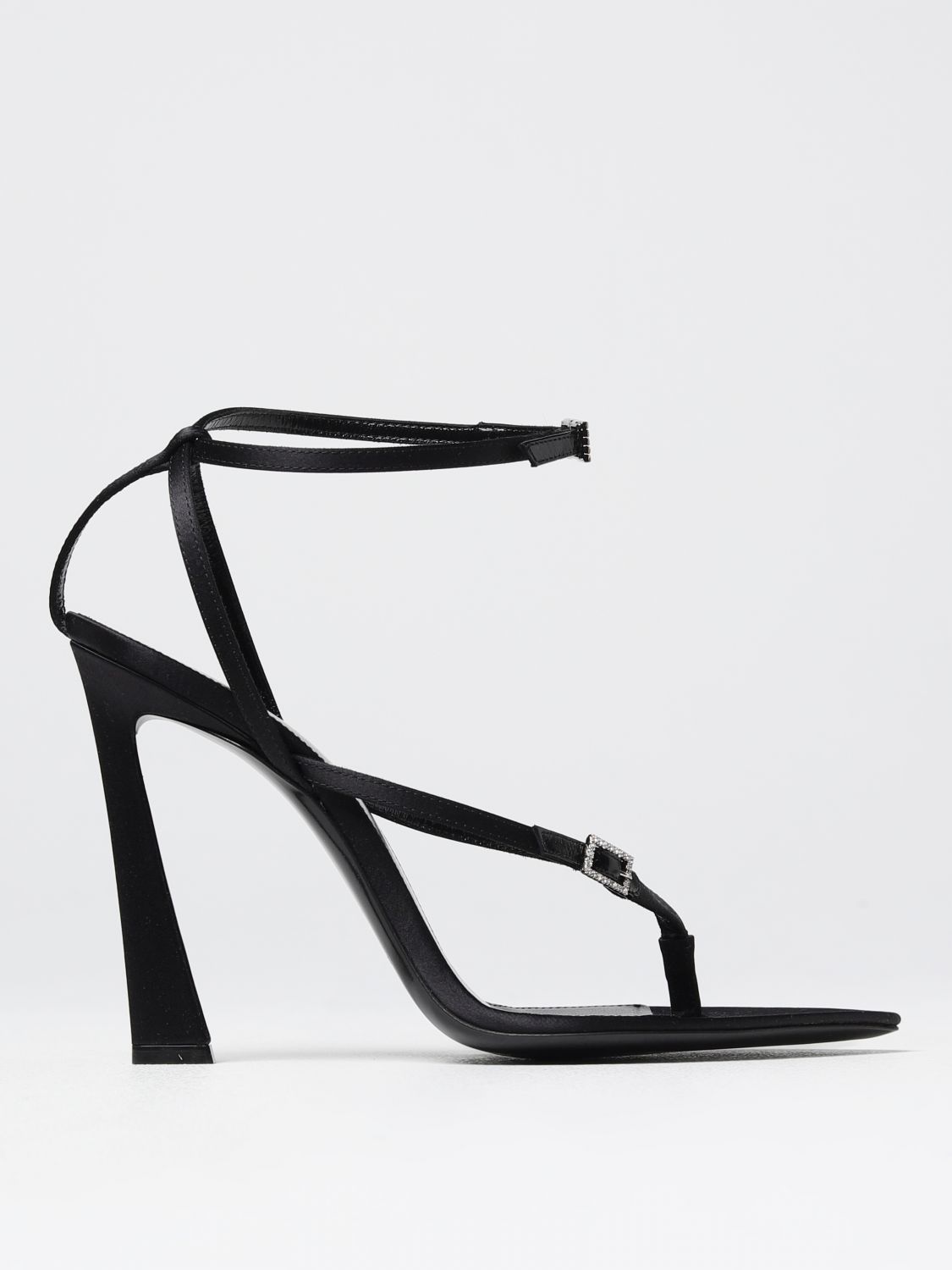 SAINT LAURENT 36 silk sandals