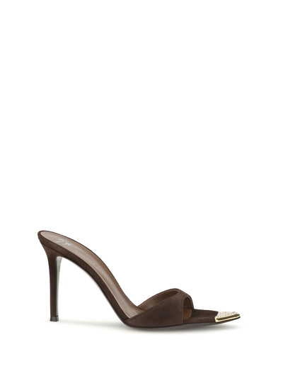 intrigo jewelry mules sandals
