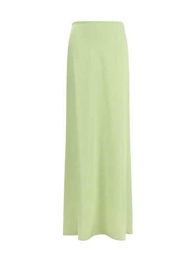 classic long silk skirt