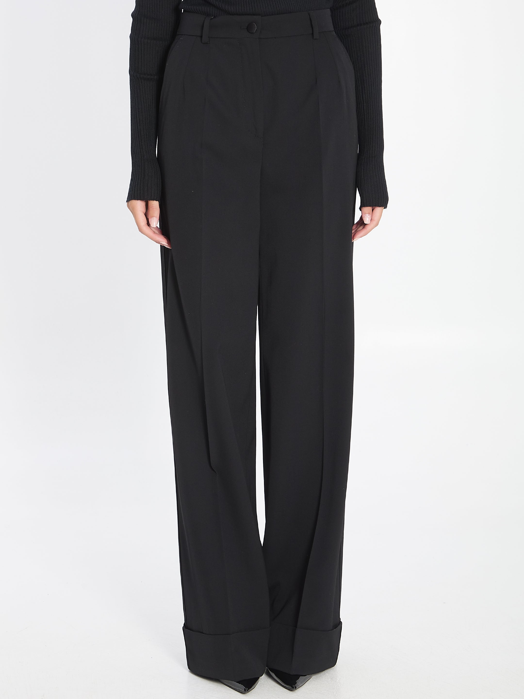 DOLCE&GABBANA 38 wool trousers