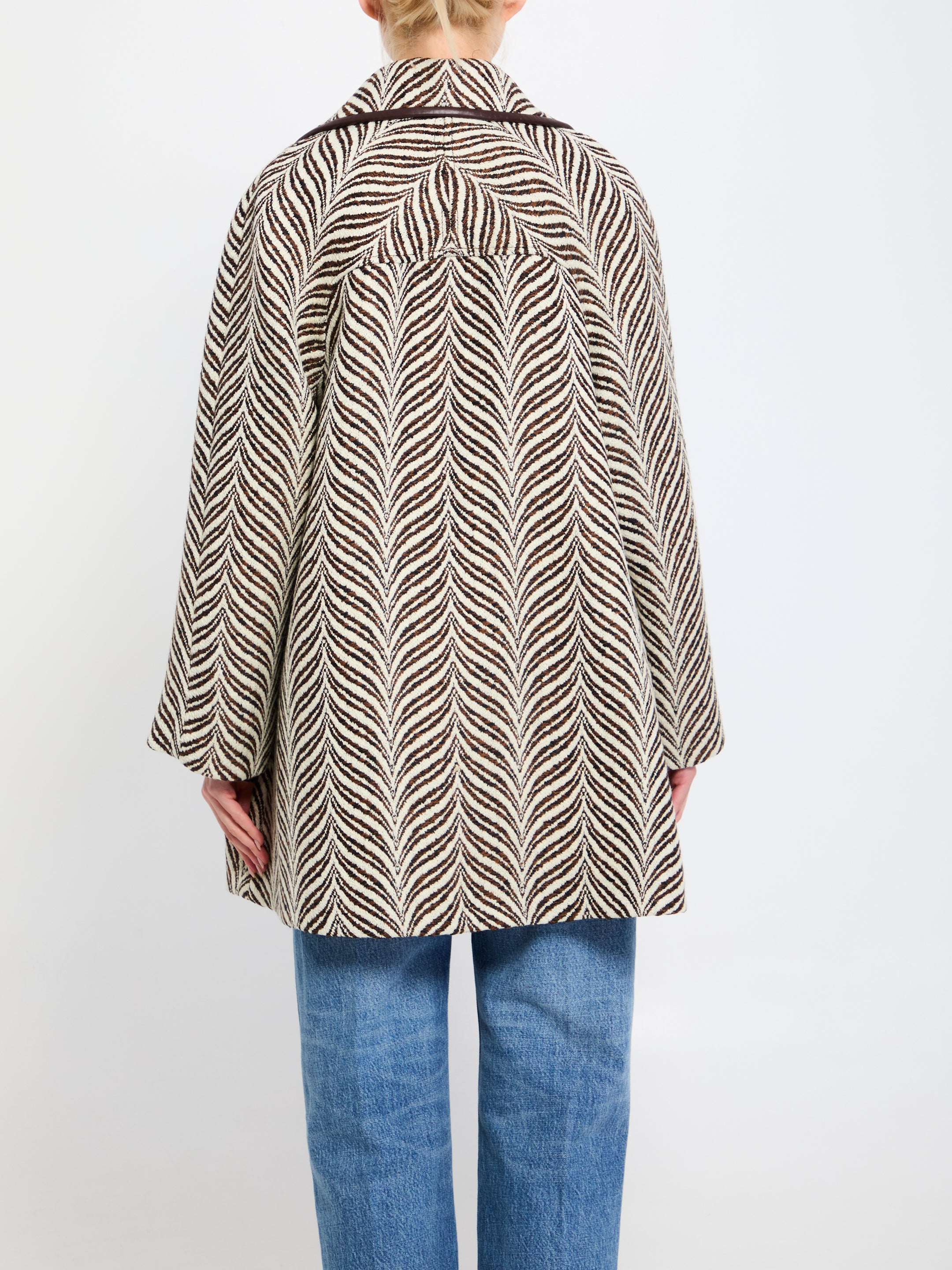 VALENTINO GARAVANI 40 animalier peacoat