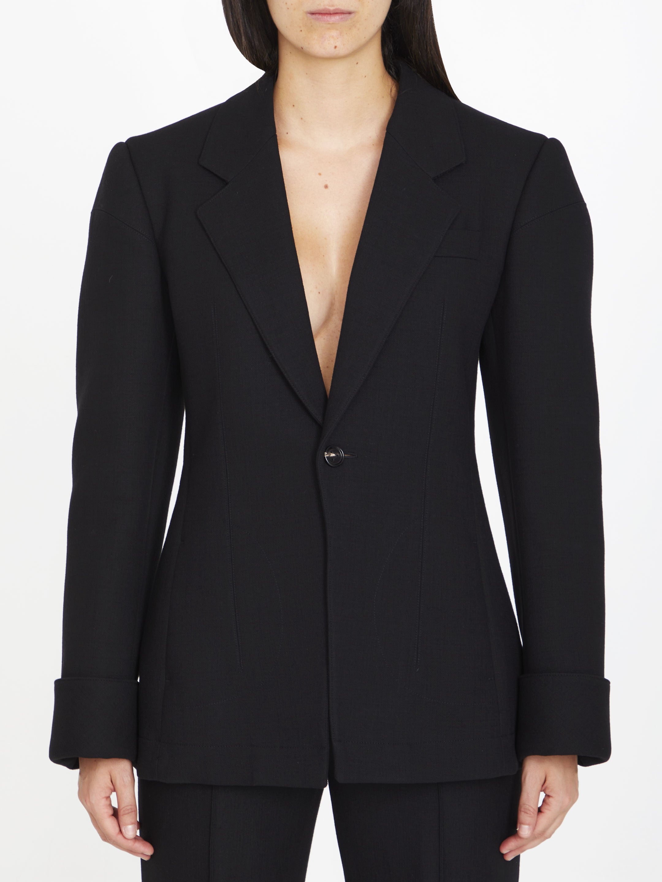 BOTTEGA VENETA 42 structured cotton jacket