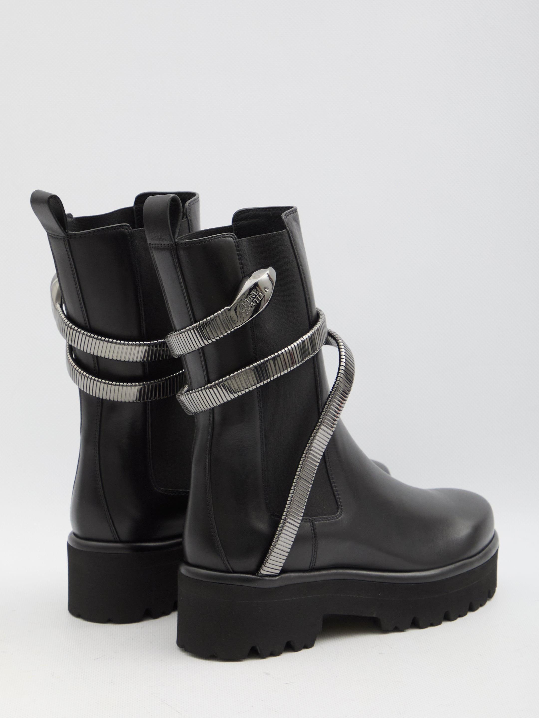 RENE CAOVILLA 36 juniper 45 biker boots