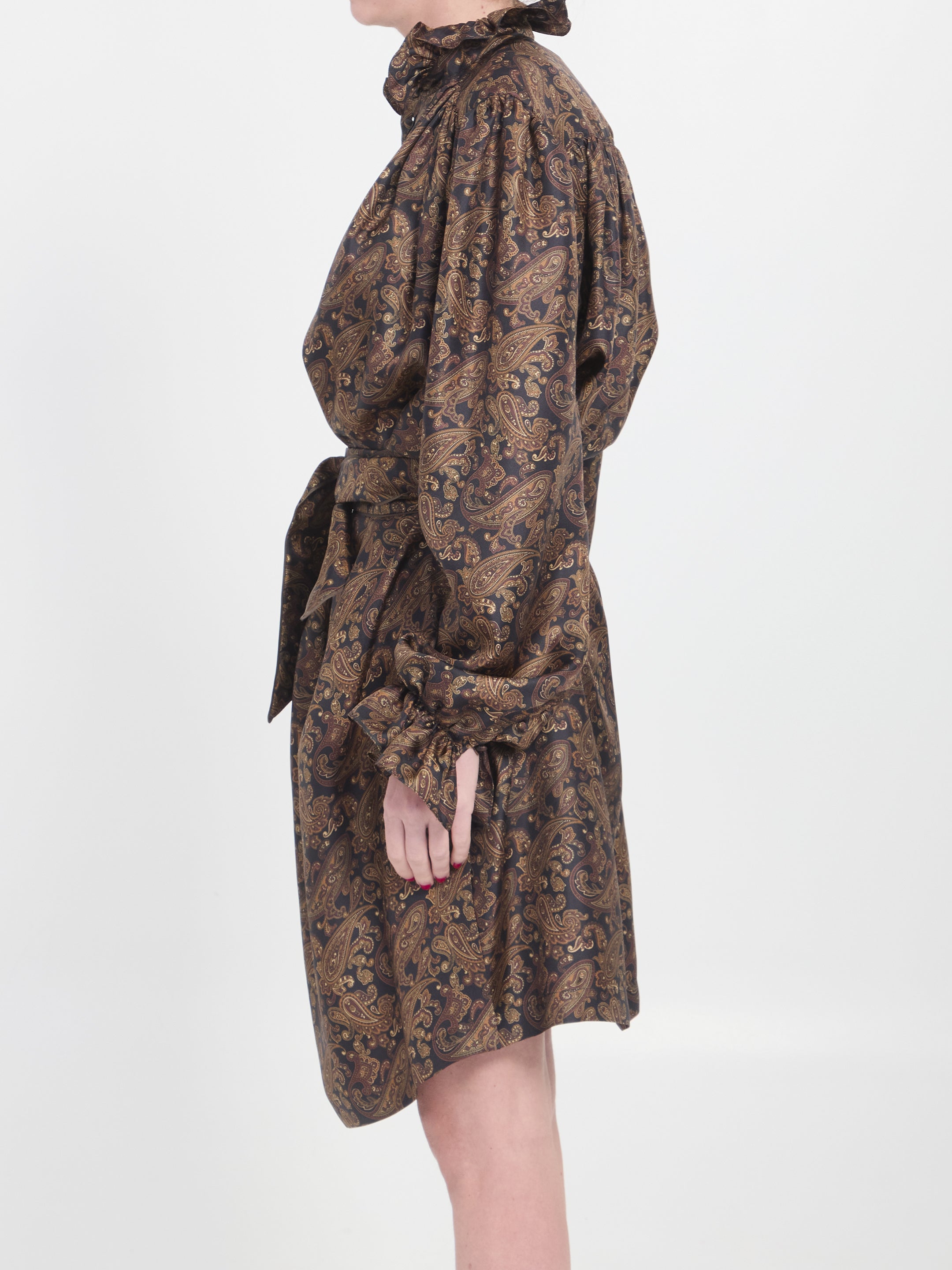 SAINT LAURENT 36 paisly dress