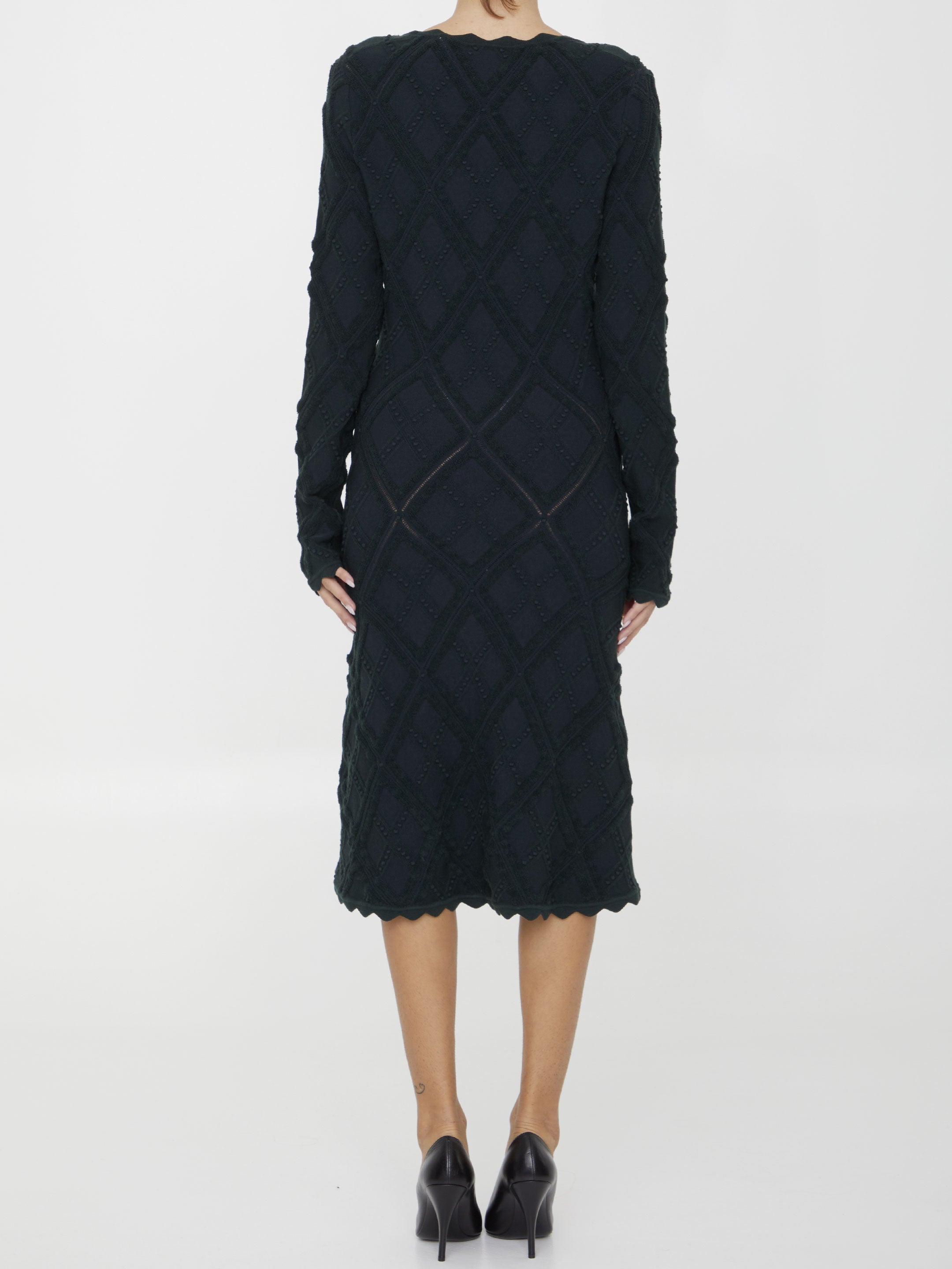 BURBERRY M aran knit dress